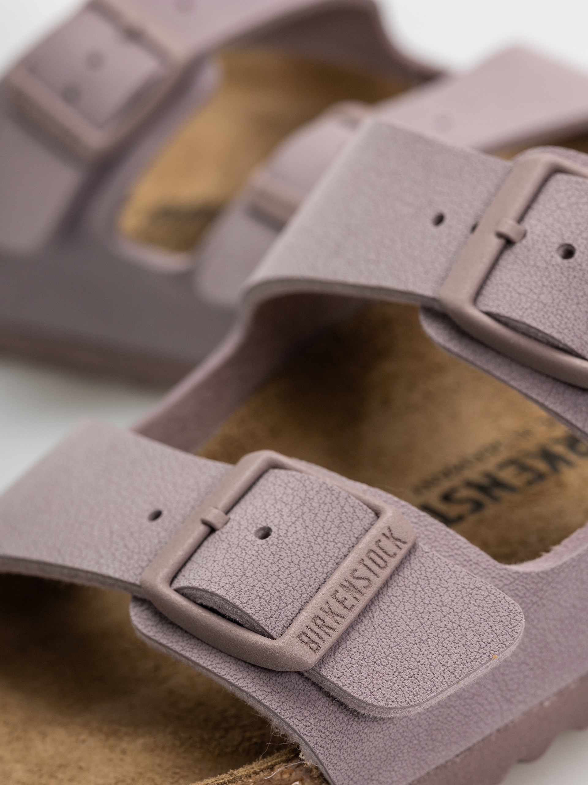 Plážovky Birkenstock Arizona Birkibuc Narrow (faded purple)