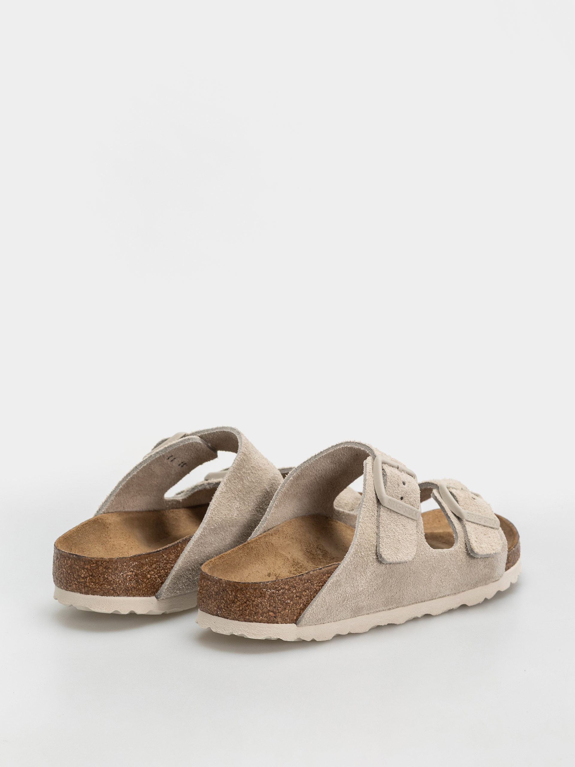Plážovky Birkenstock Arizona Suede Leather Narrow (oyster)