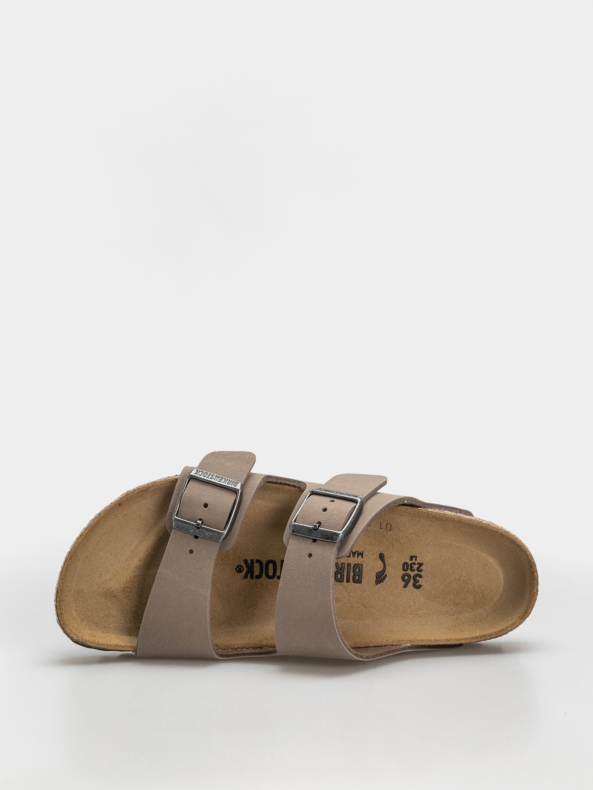 Plážovky Birkenstock Arizona Birkibuc Narrow (gray taupe)