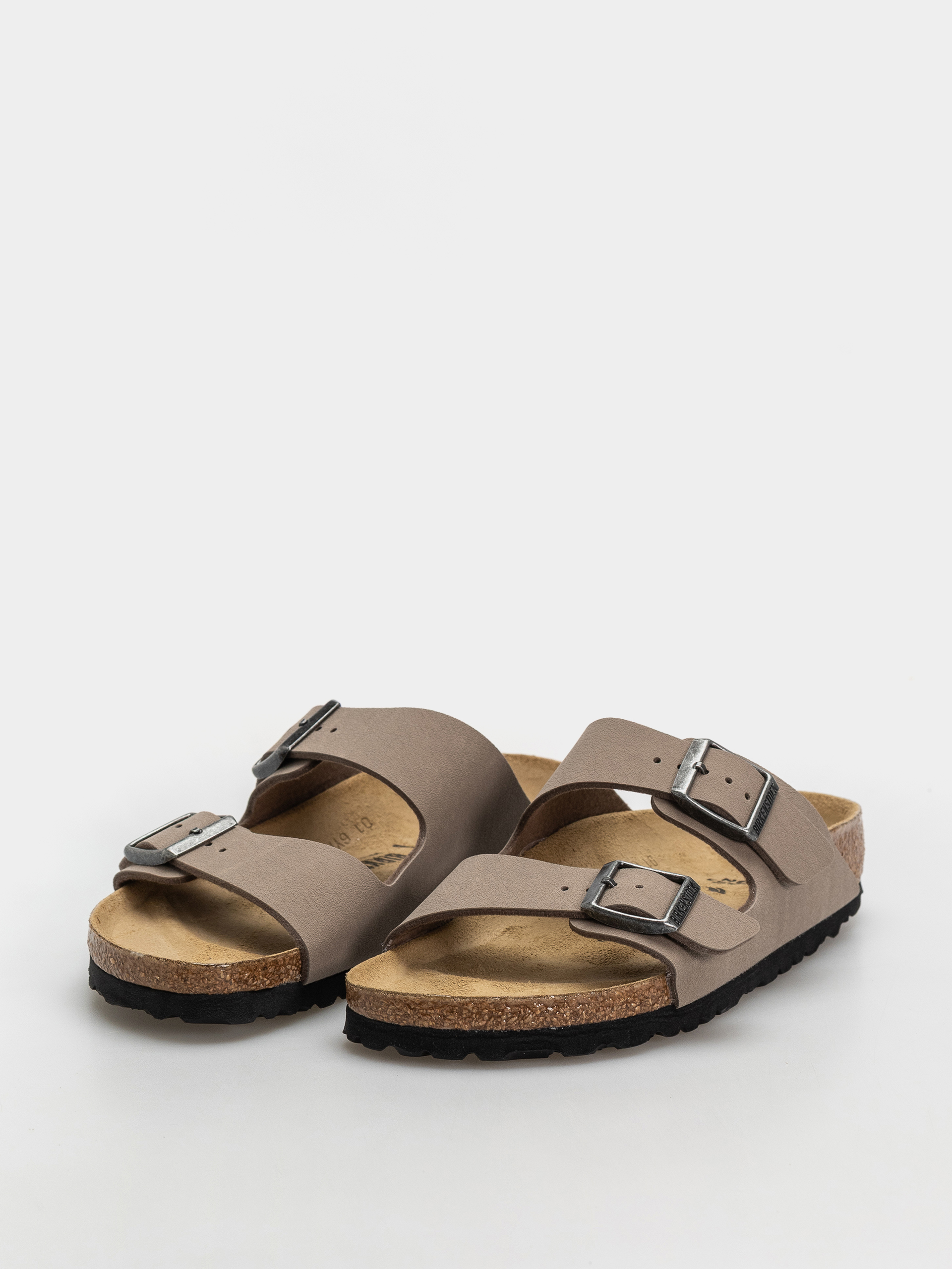 Plážovky Birkenstock Arizona Birkibuc Narrow (gray taupe)