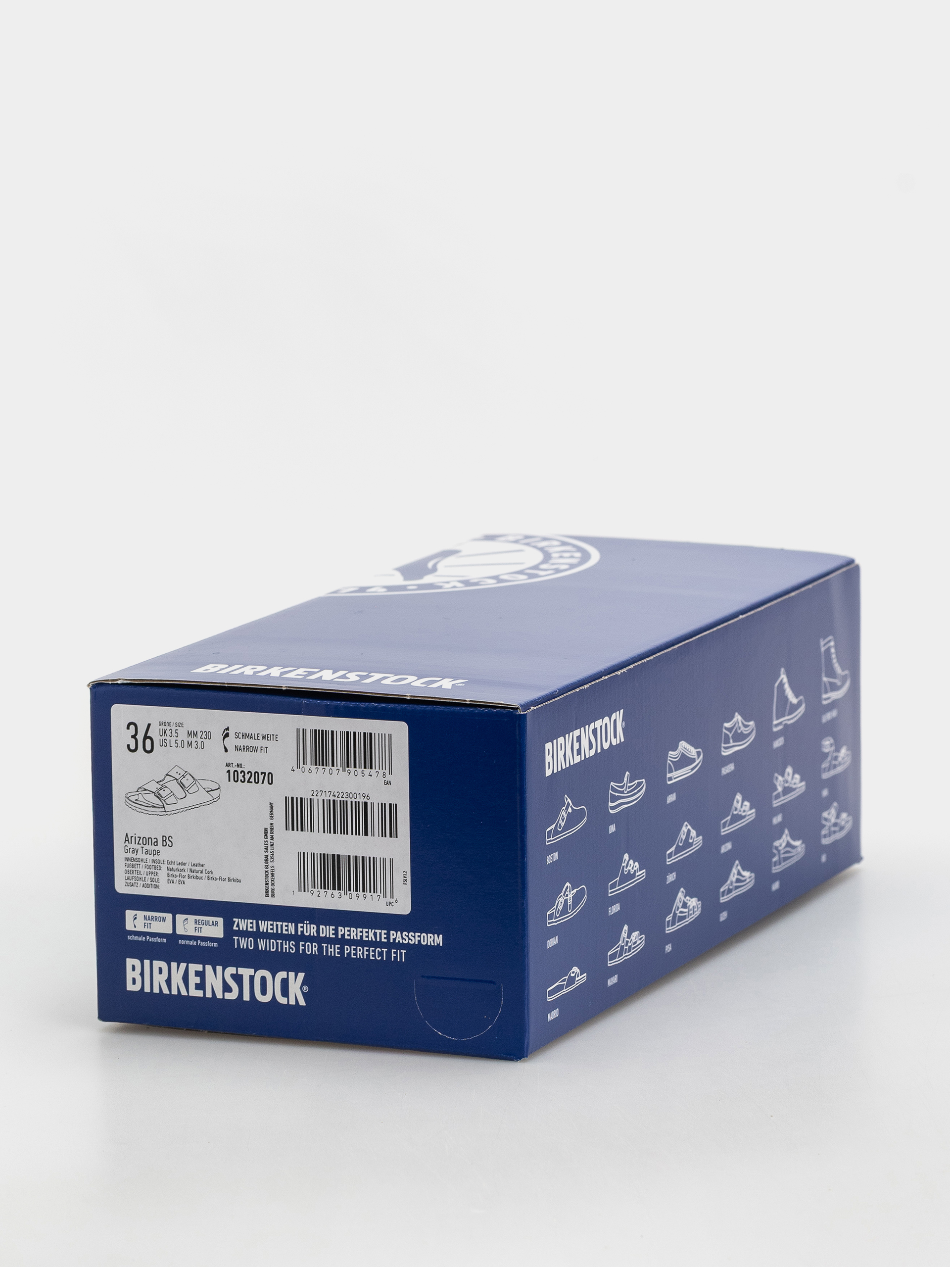 Plážovky Birkenstock Arizona Birkibuc Narrow (gray taupe)