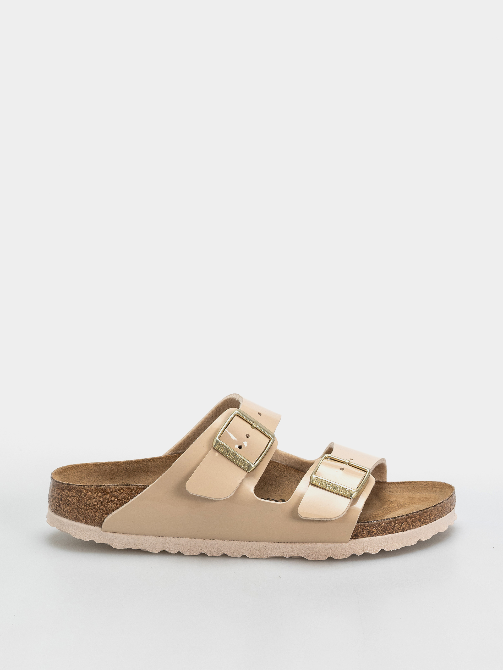 Plážovky Birkenstock Arizona Birko Flor Patent Narrow Wmn (sand)