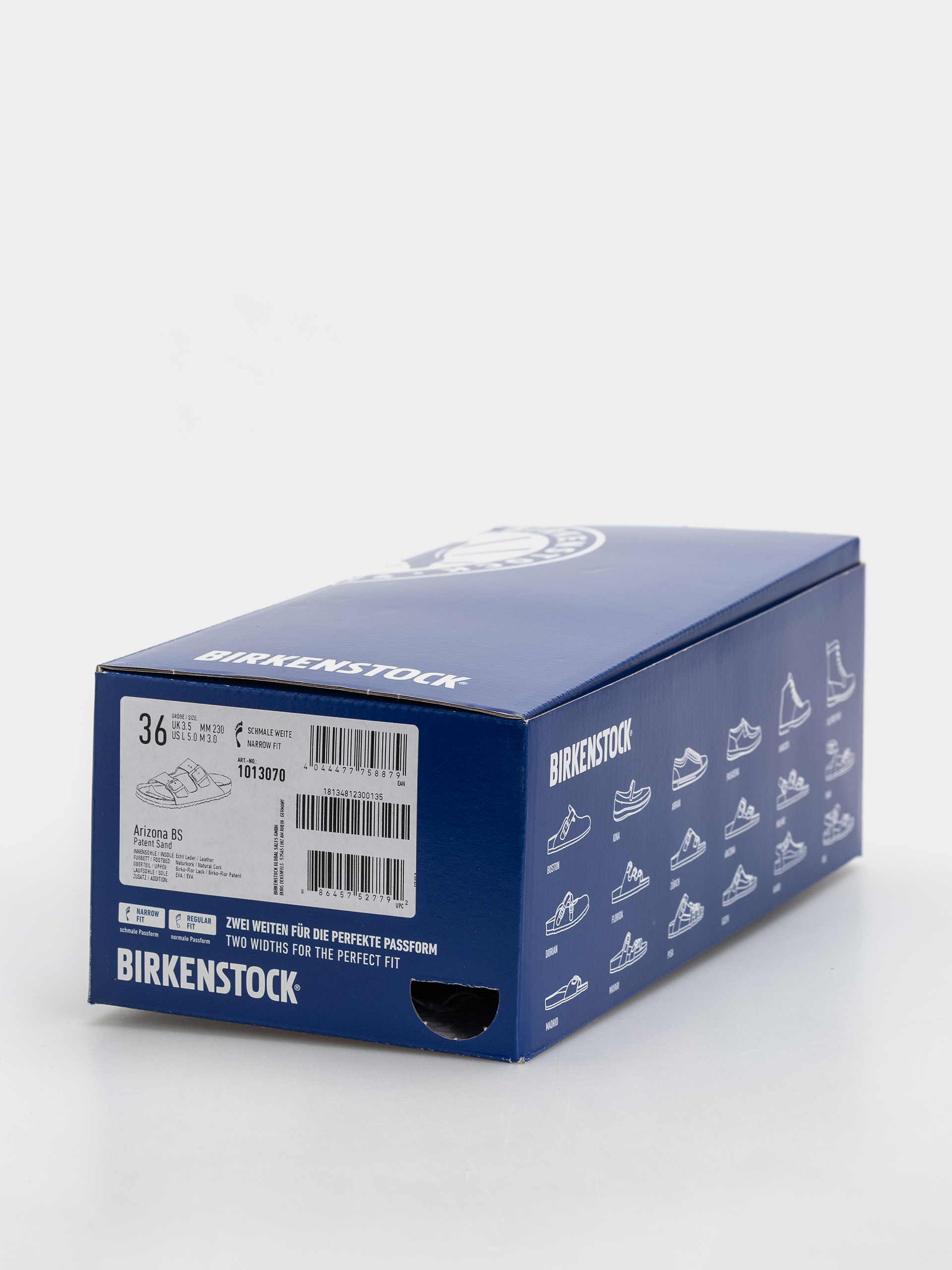 Plážovky Birkenstock Arizona Birko Flor Patent Narrow Wmn (sand)