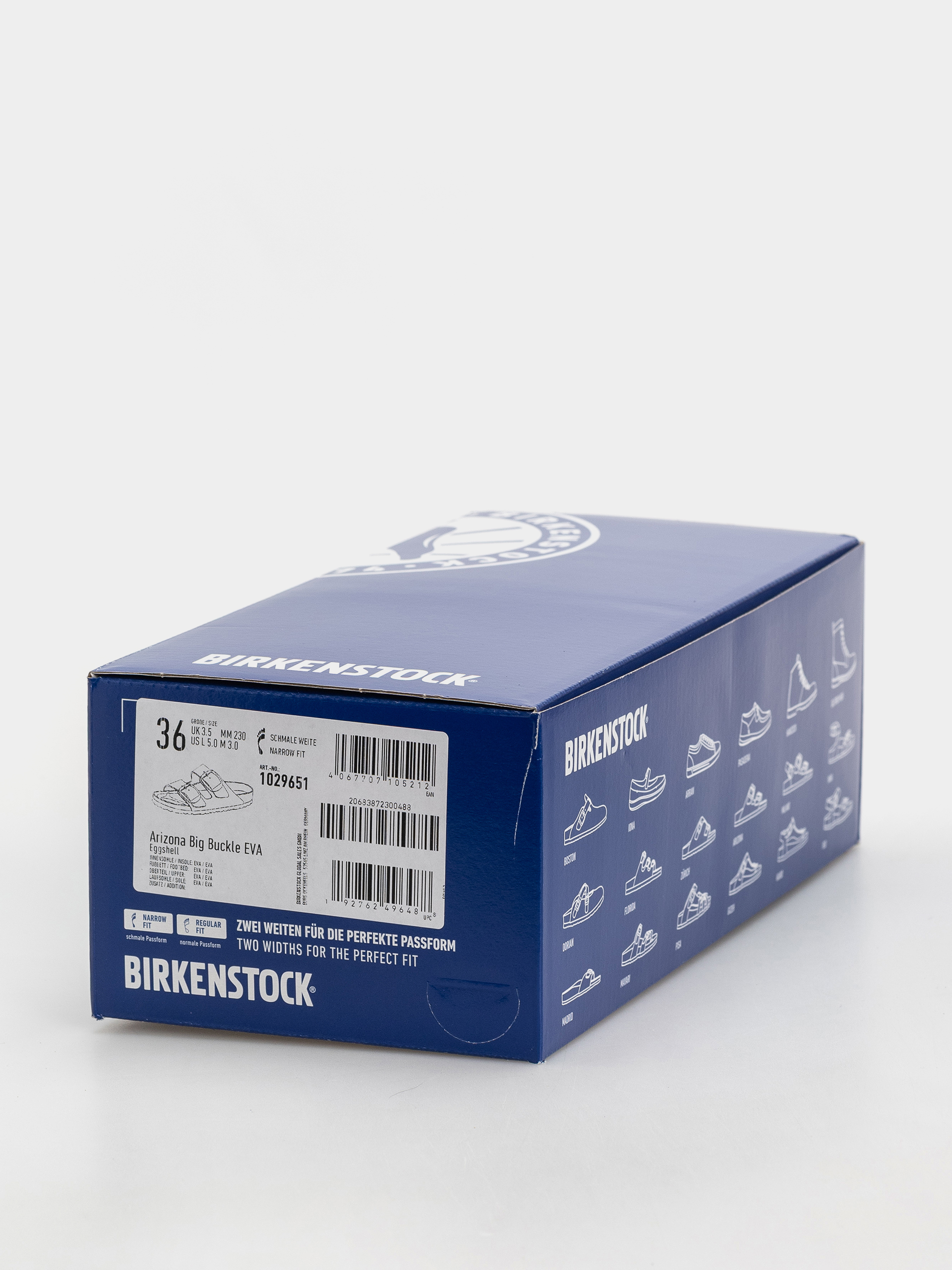 Plážovky Birkenstock Arizona Big Buckle EVA Narrow Wmn (eggshell)