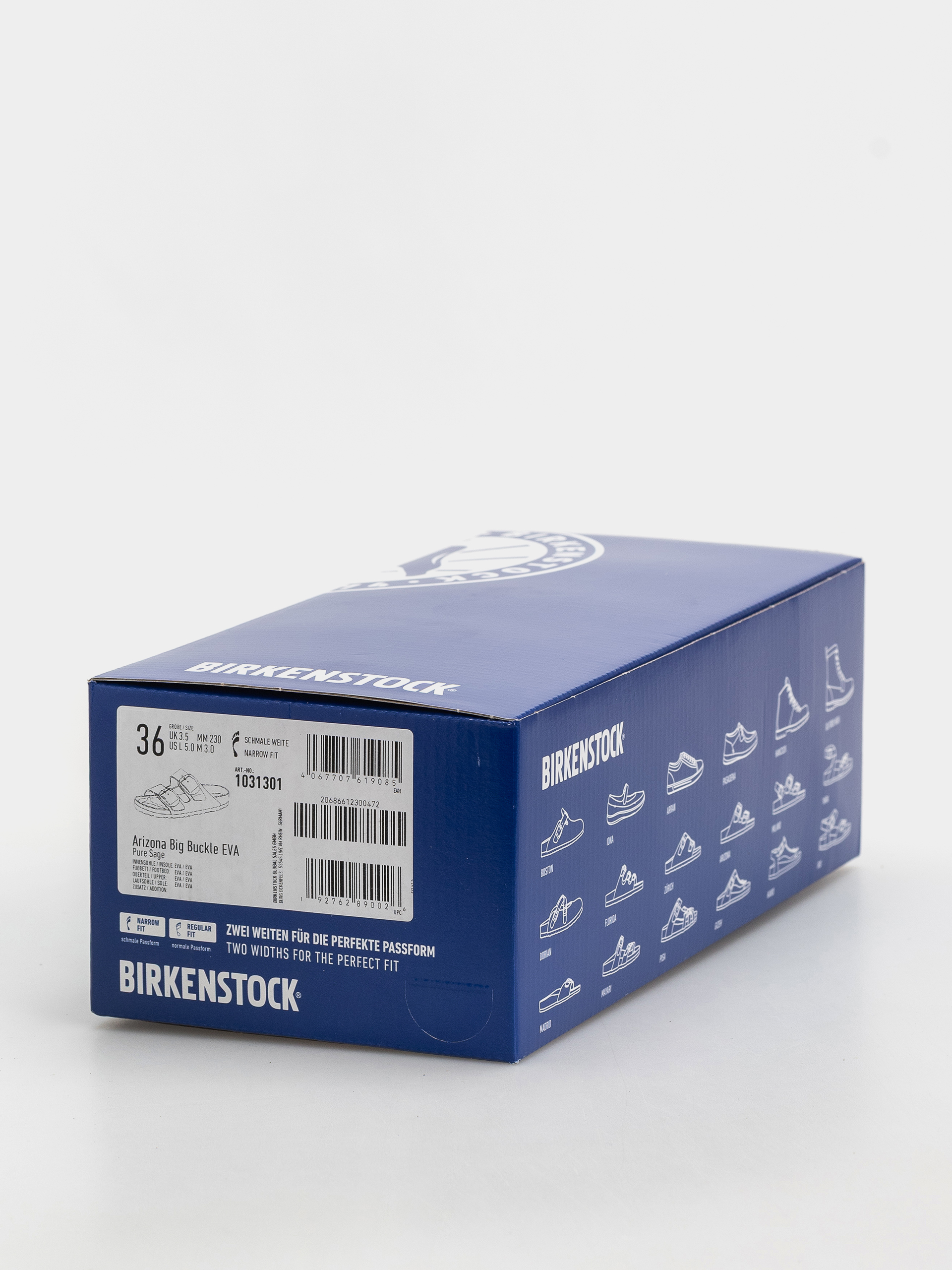 Plážovky Birkenstock Arizona Big Buckle EVA Narrow Wmn (pure sage)