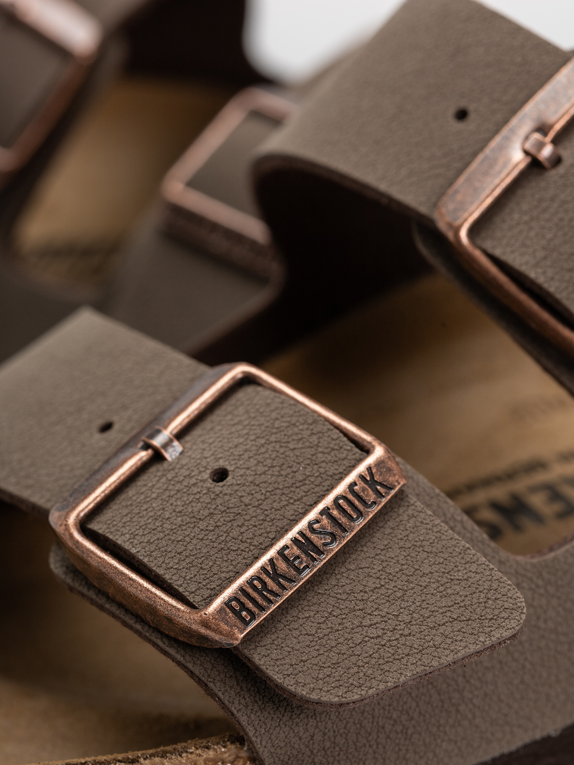 Plážovky Birkenstock Arizona Birkibuc Regular (mocca)