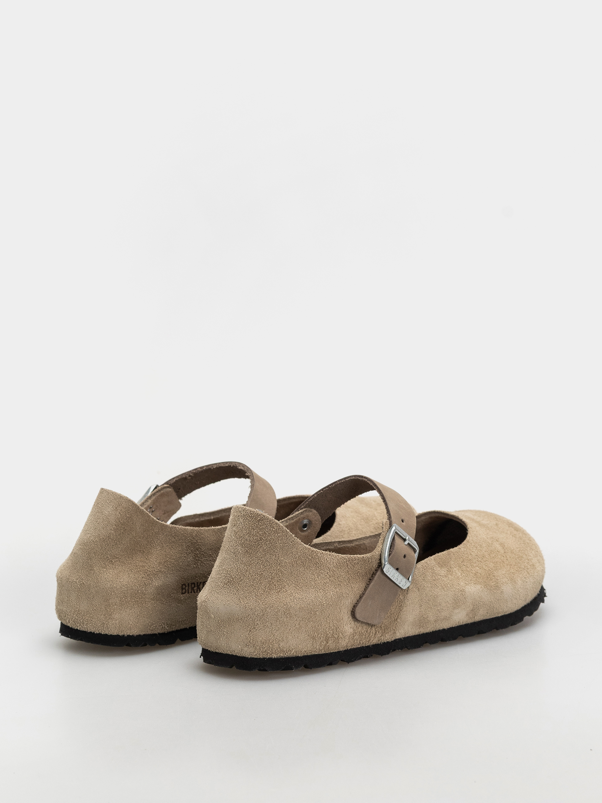 Plážovky Birkenstock Mantova Suede Leather Narrow Wmn (taupe)