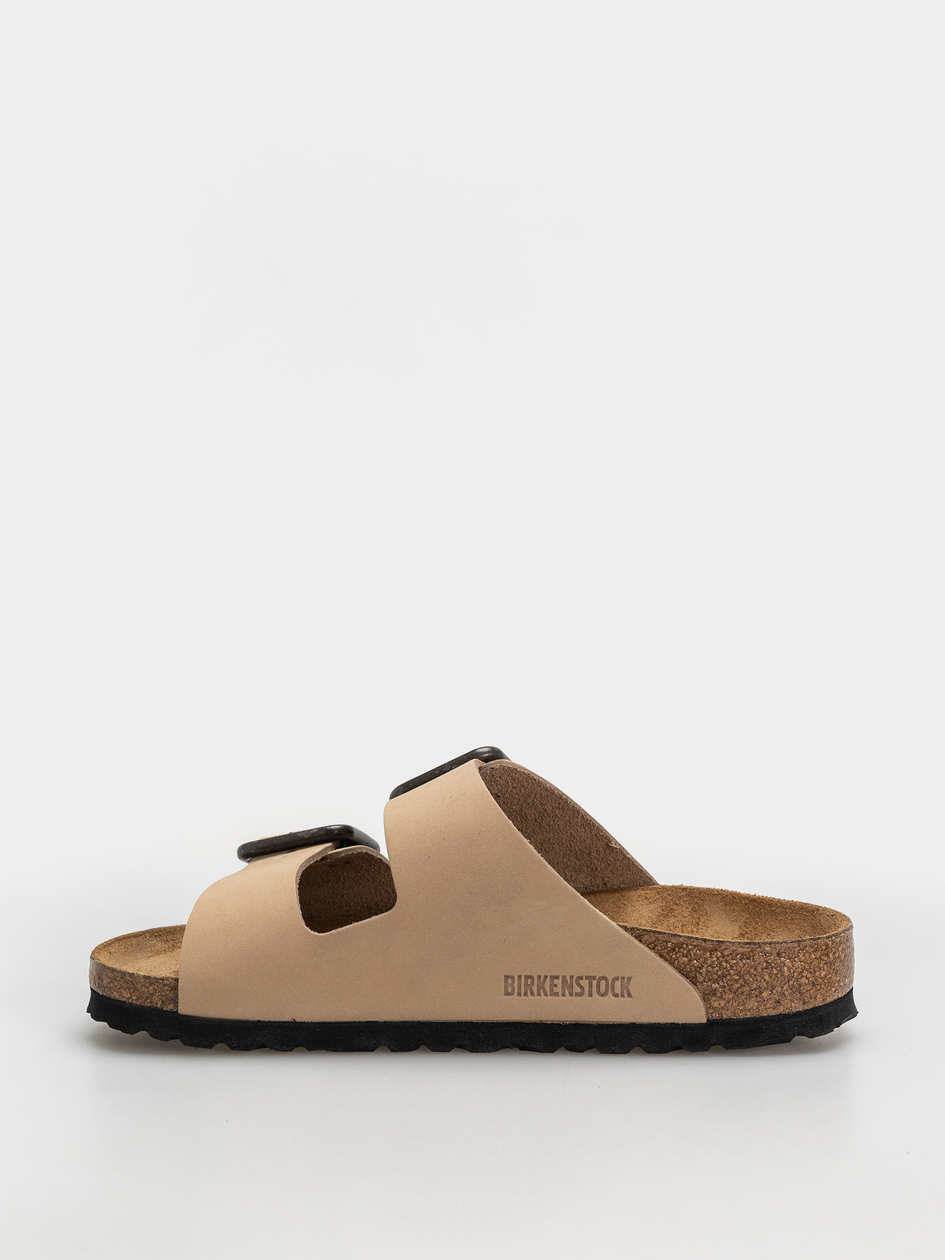 Plážovky Birkenstock Arizona Wire Buckle Nubuck Leather Narrow (sandcastle)