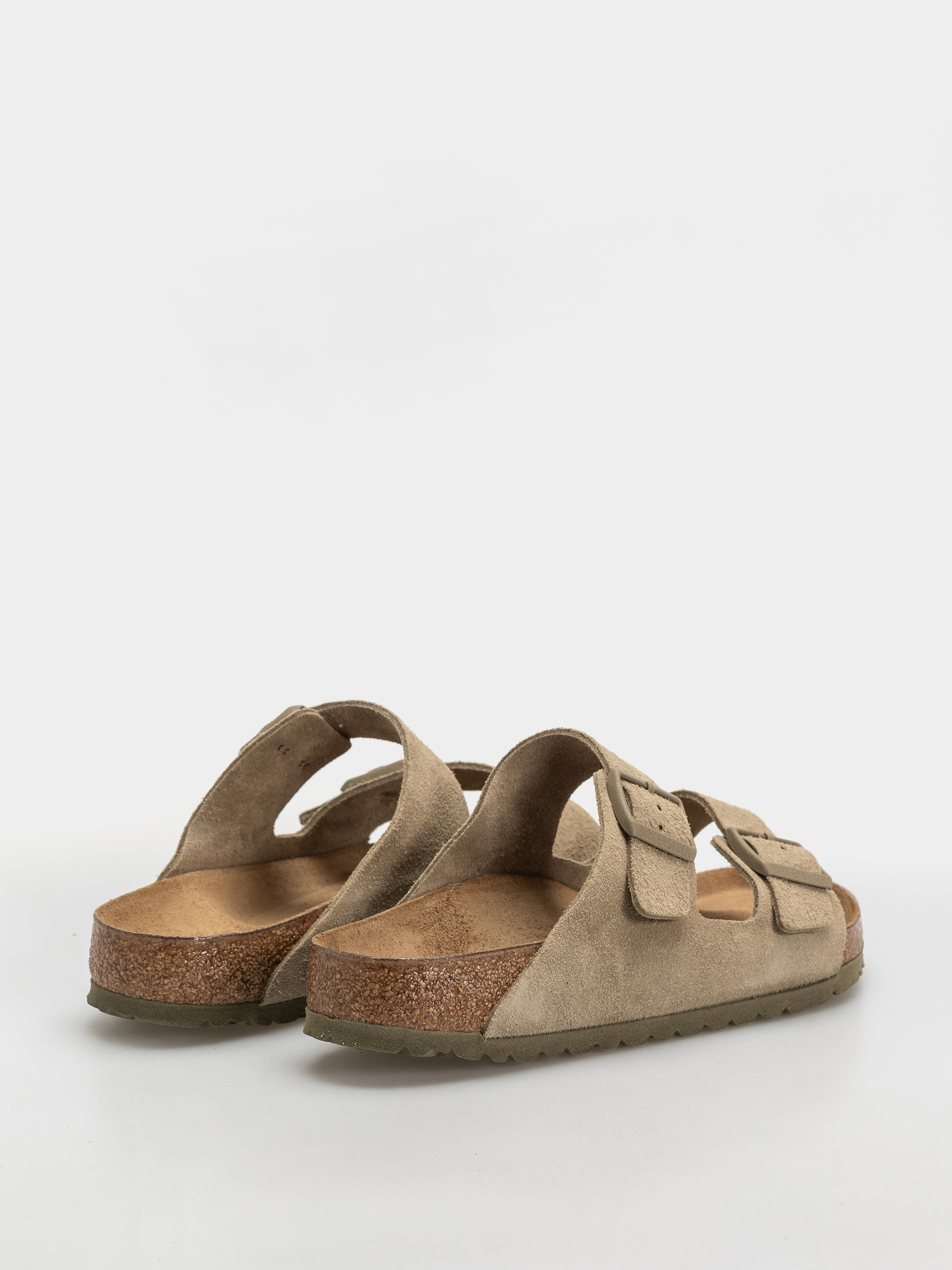 Plážovky Birkenstock Arizona Suede Leather Regular (faded khaki)