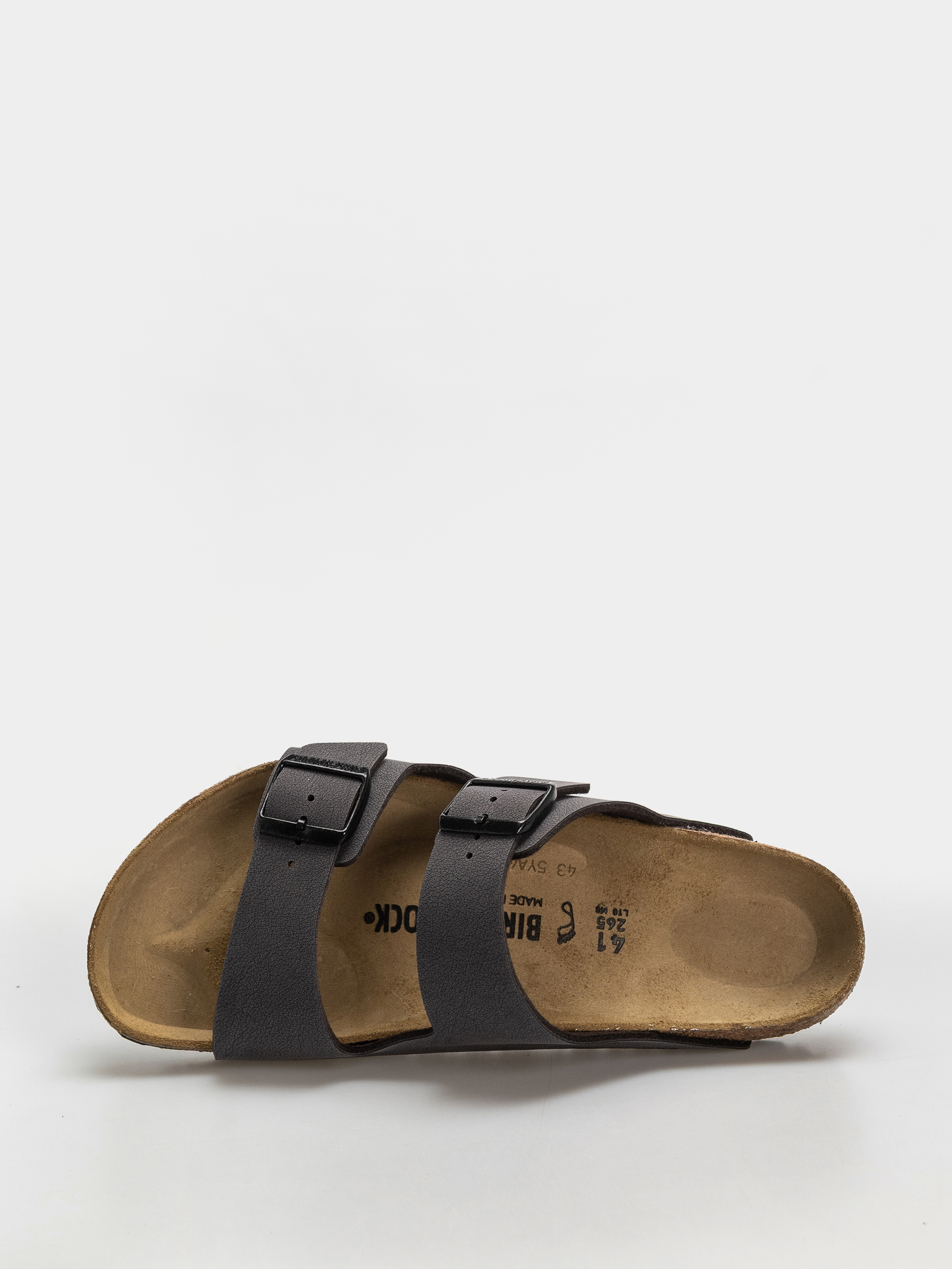 Plážovky Birkenstock Arizona Birkibuc Regular (velvet gray/black)