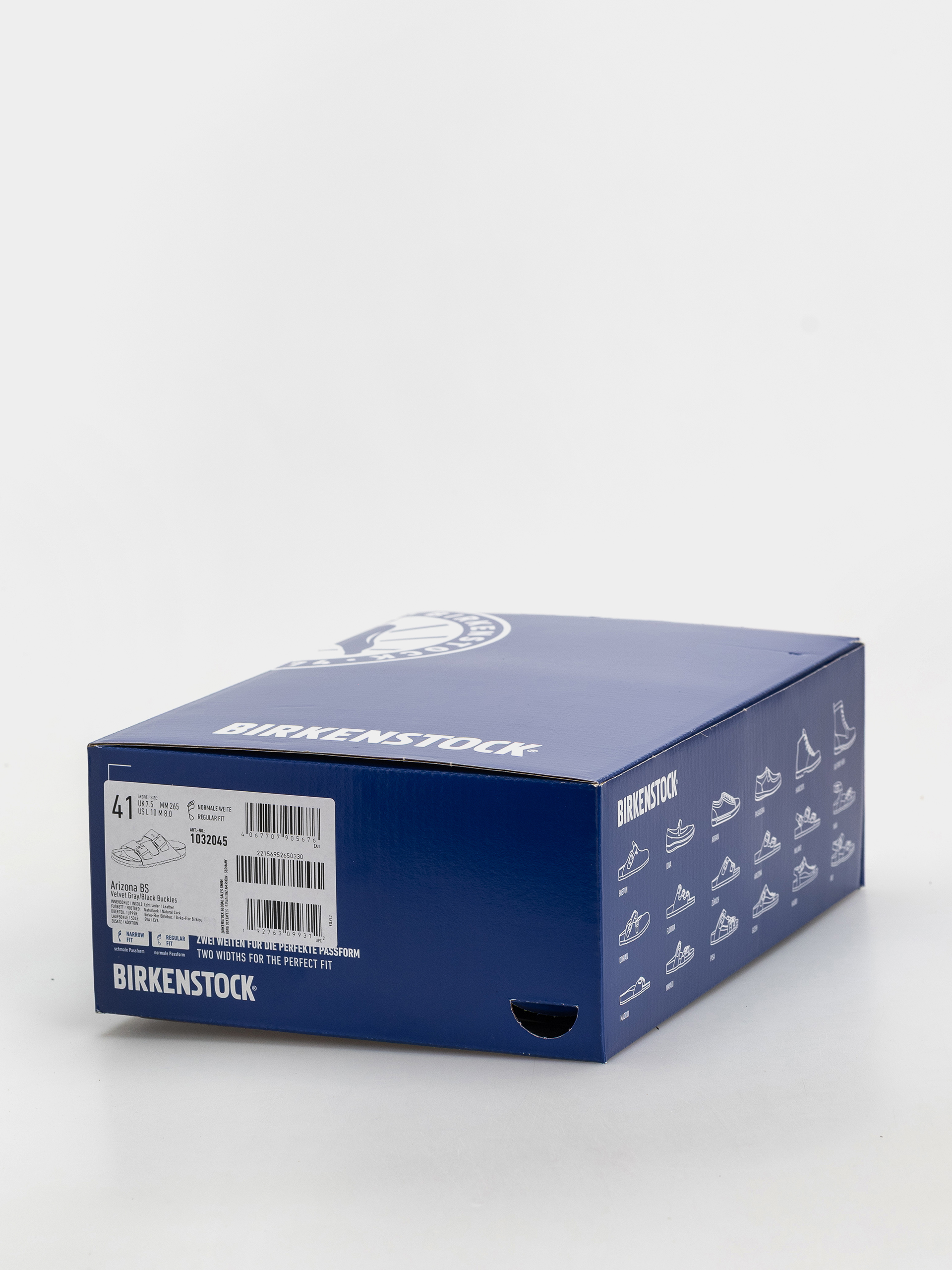 Plážovky Birkenstock Arizona Birkibuc Regular (velvet gray/black)