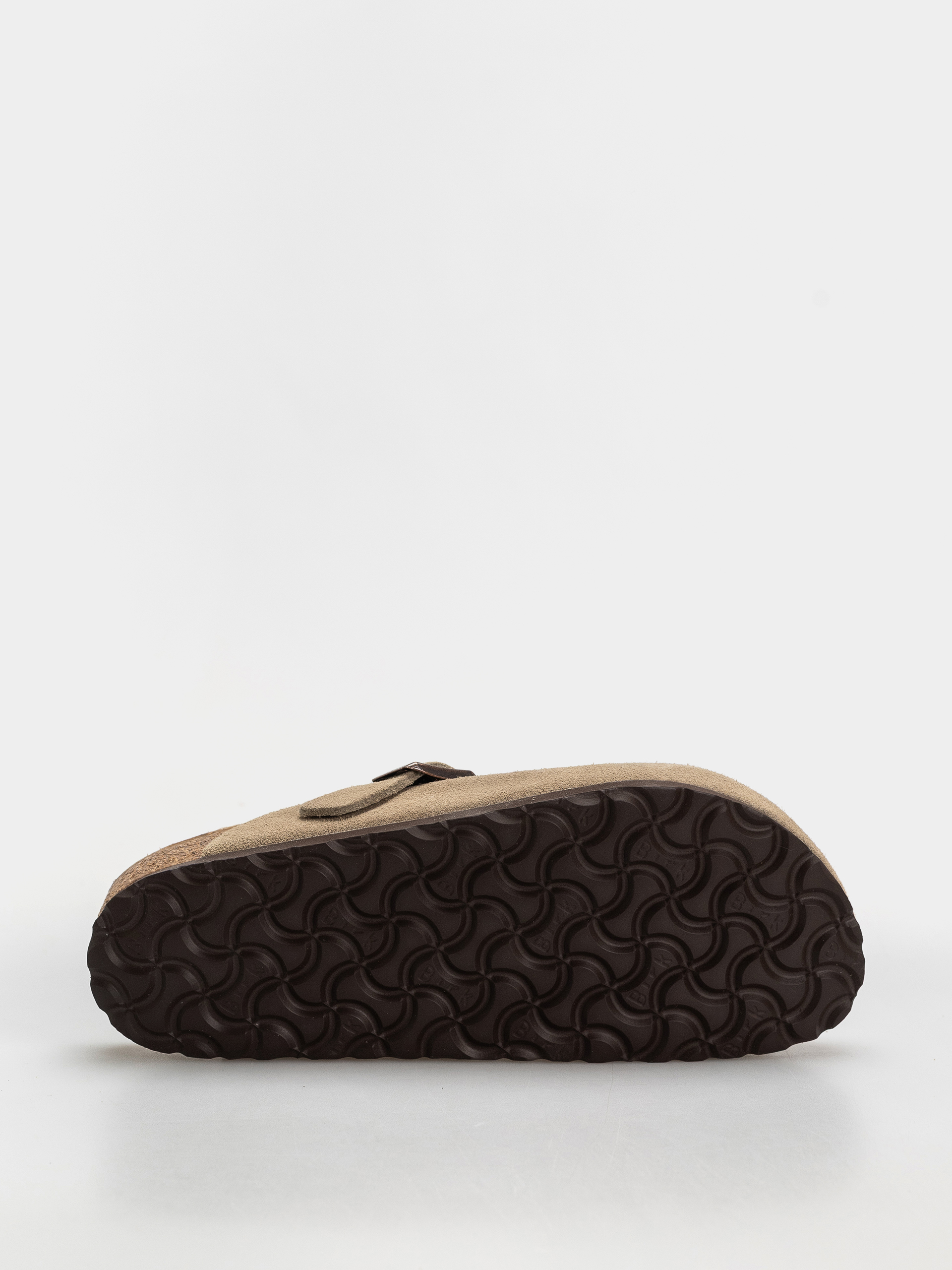 Plážovky Birkenstock Boston Suede Leather Narrow Wmn (taupe)