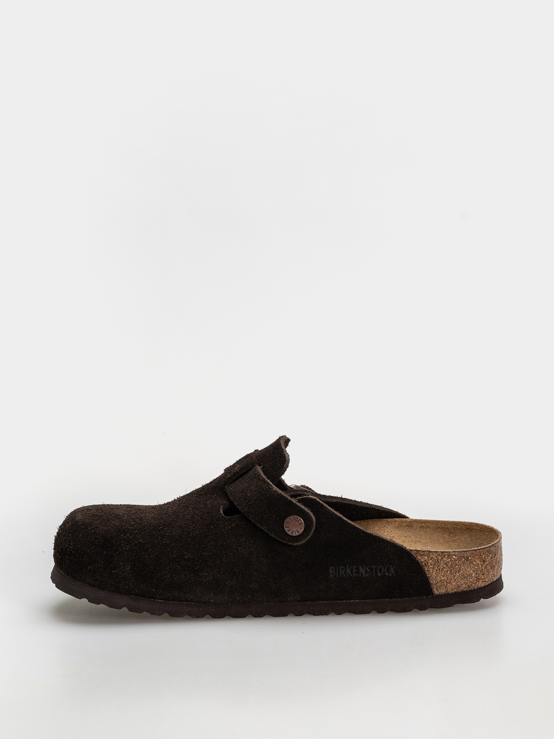 Plážovky Birkenstock Boston Suede Regular (mocha)