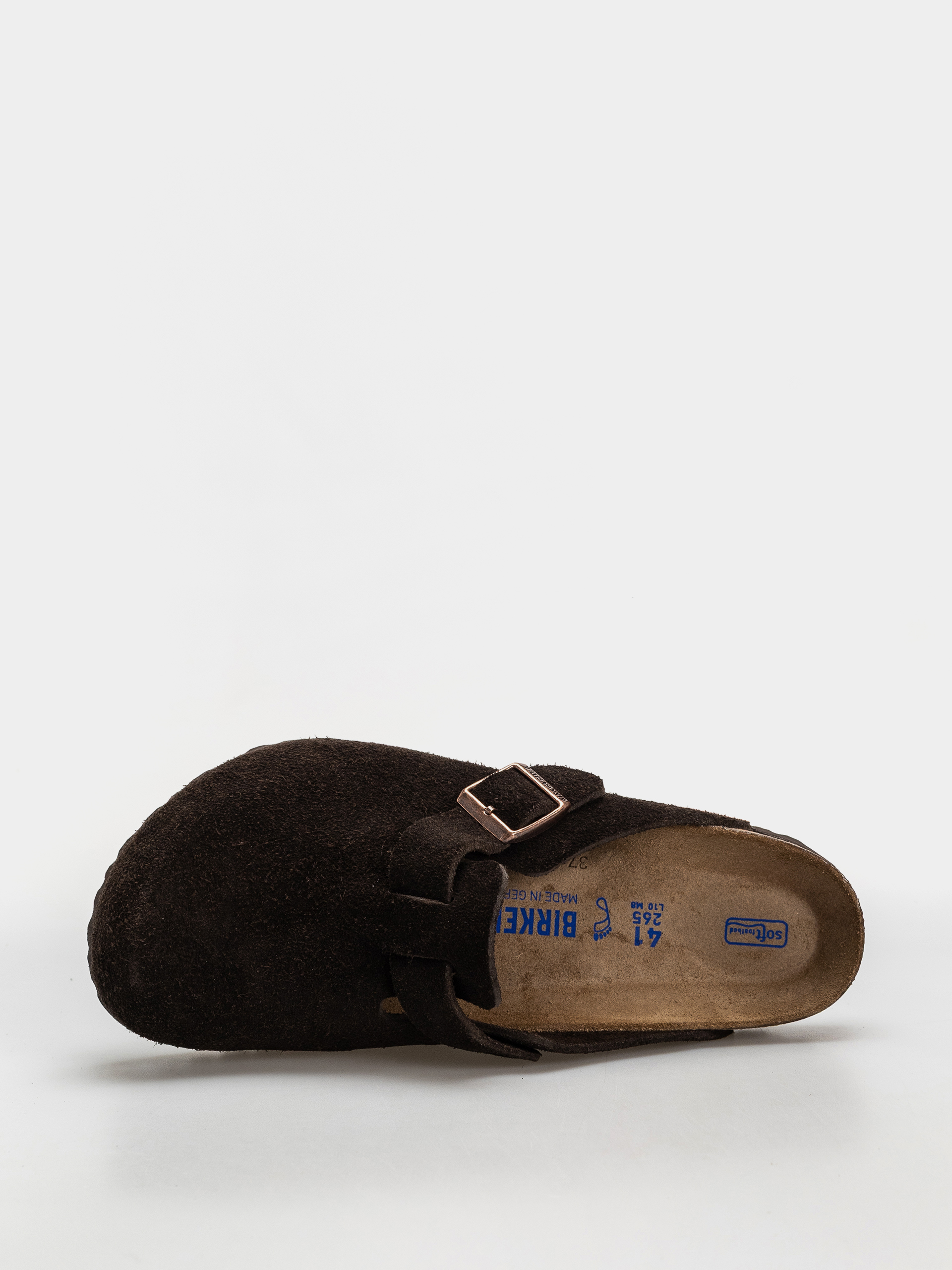 Plážovky Birkenstock Boston Suede Regular (mocha)