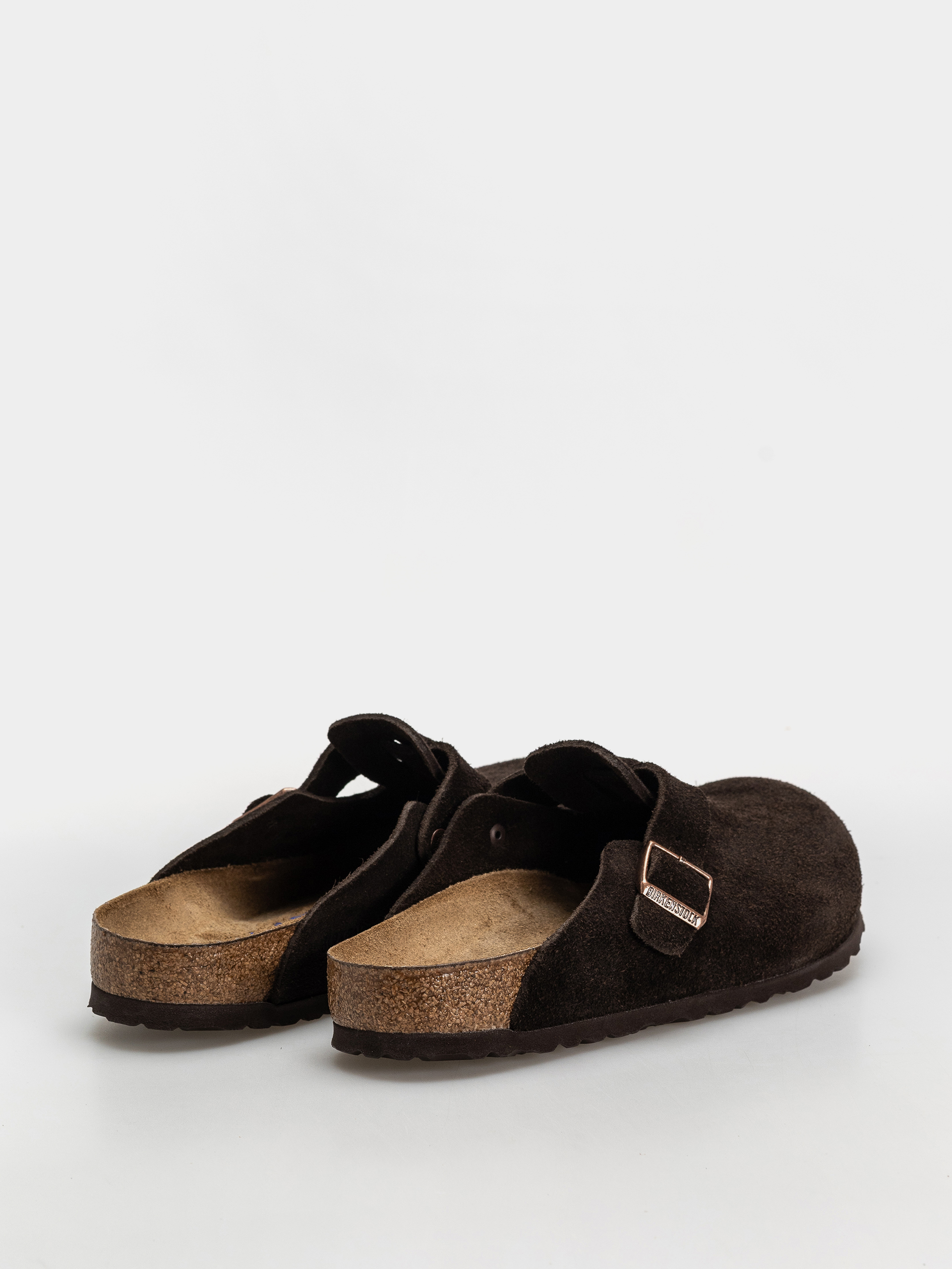 Plážovky Birkenstock Boston Suede Regular (mocha)