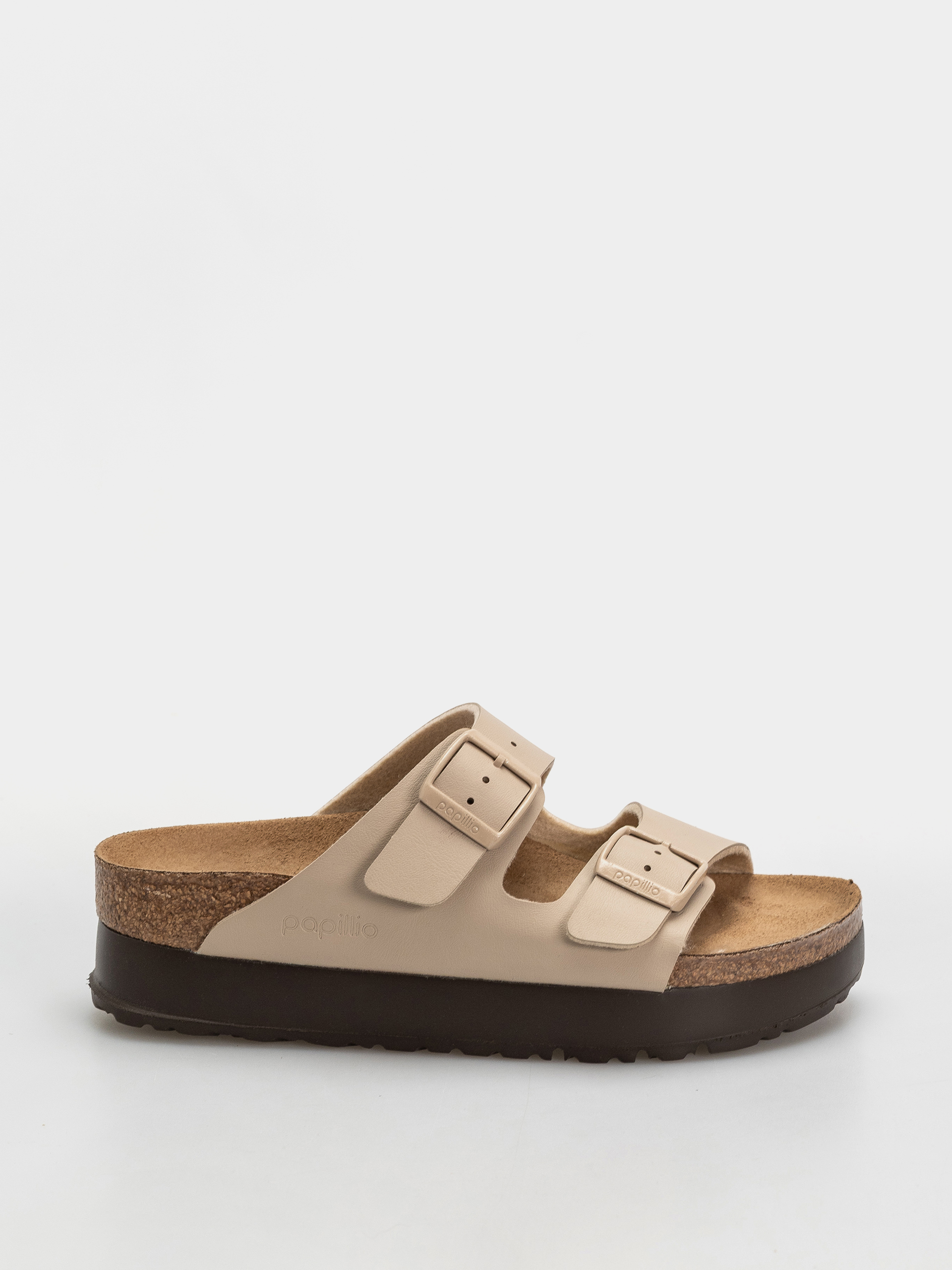 Plážovky Birkenstock Arizona Flex Platform Birko Flor Narrow Wmn (sandcastle)