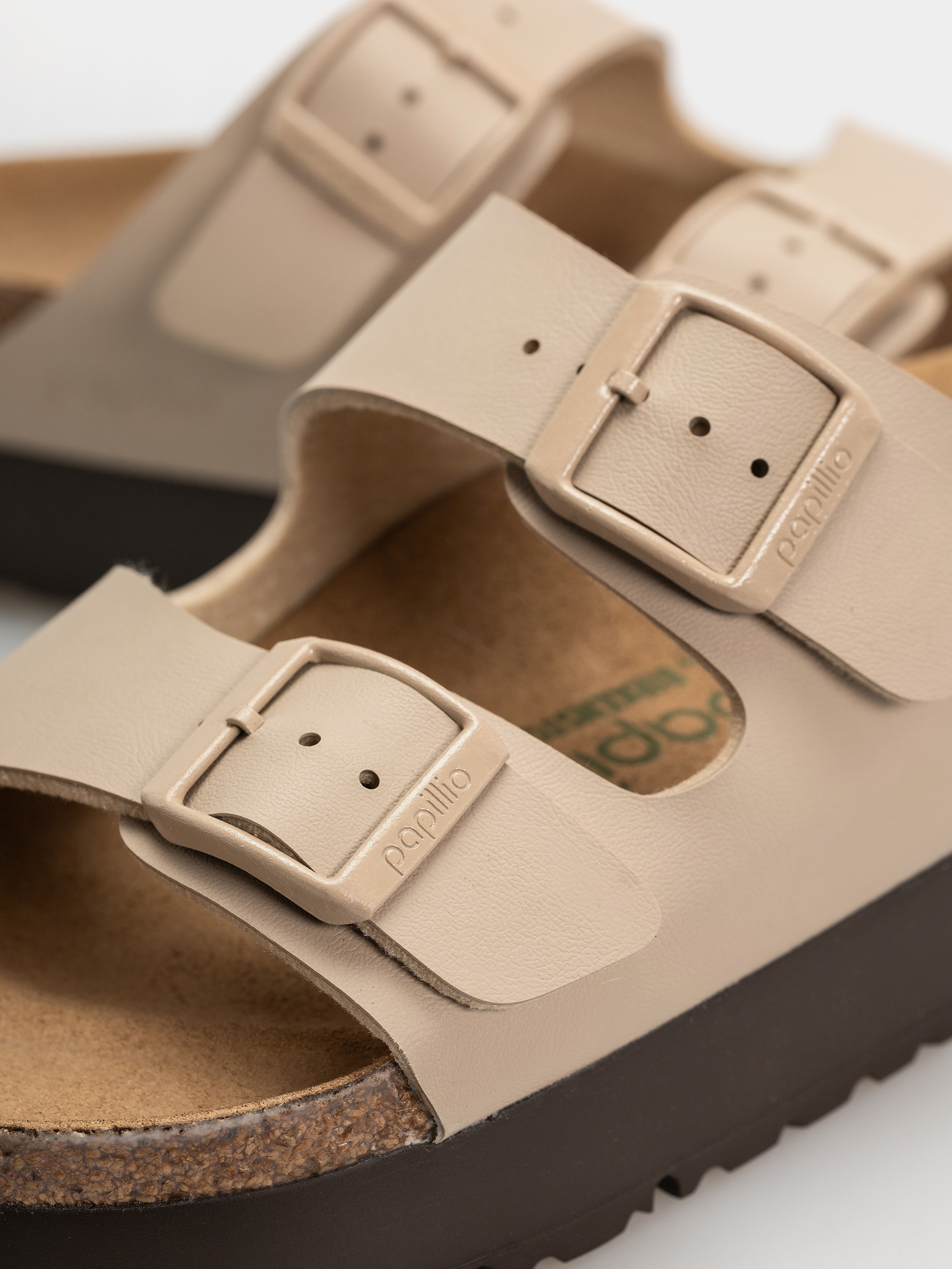 Plážovky Birkenstock Arizona Flex Platform Birko Flor Narrow Wmn (sandcastle)