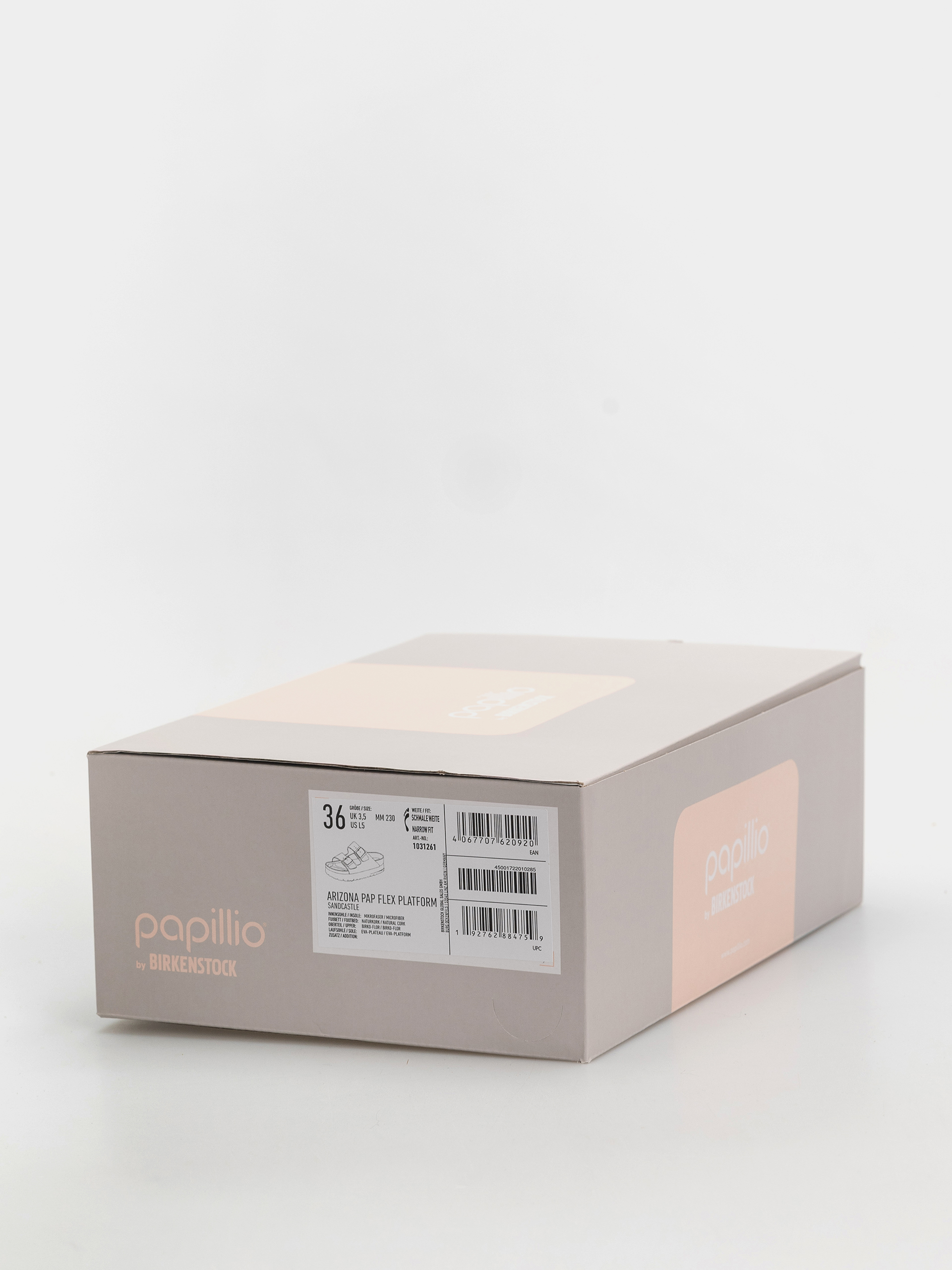 Plážovky Birkenstock Arizona Flex Platform Birko Flor Narrow Wmn (sandcastle)