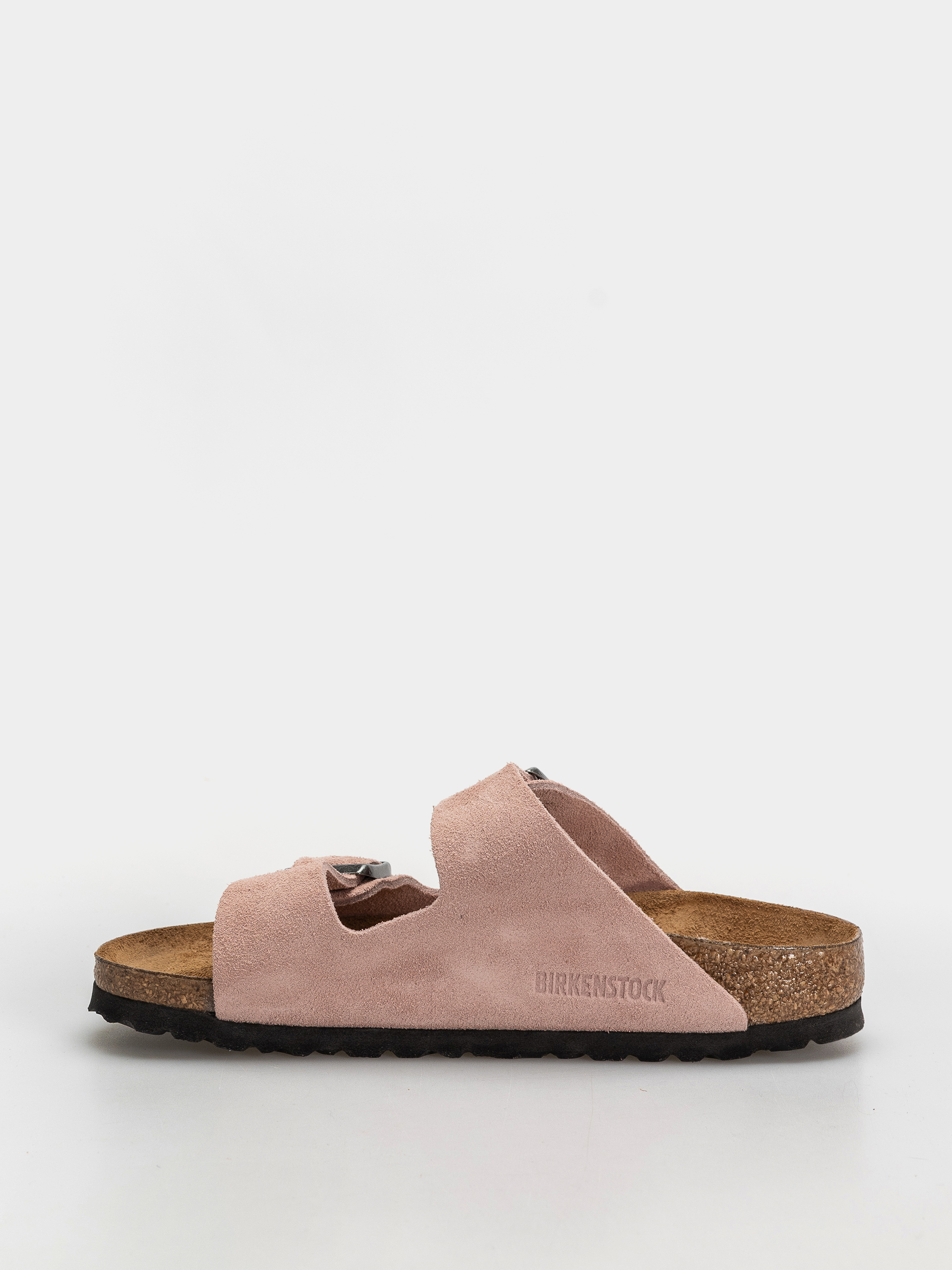 Plážovky Birkenstock Arizona Suede Leather Narrow (pink clay)
