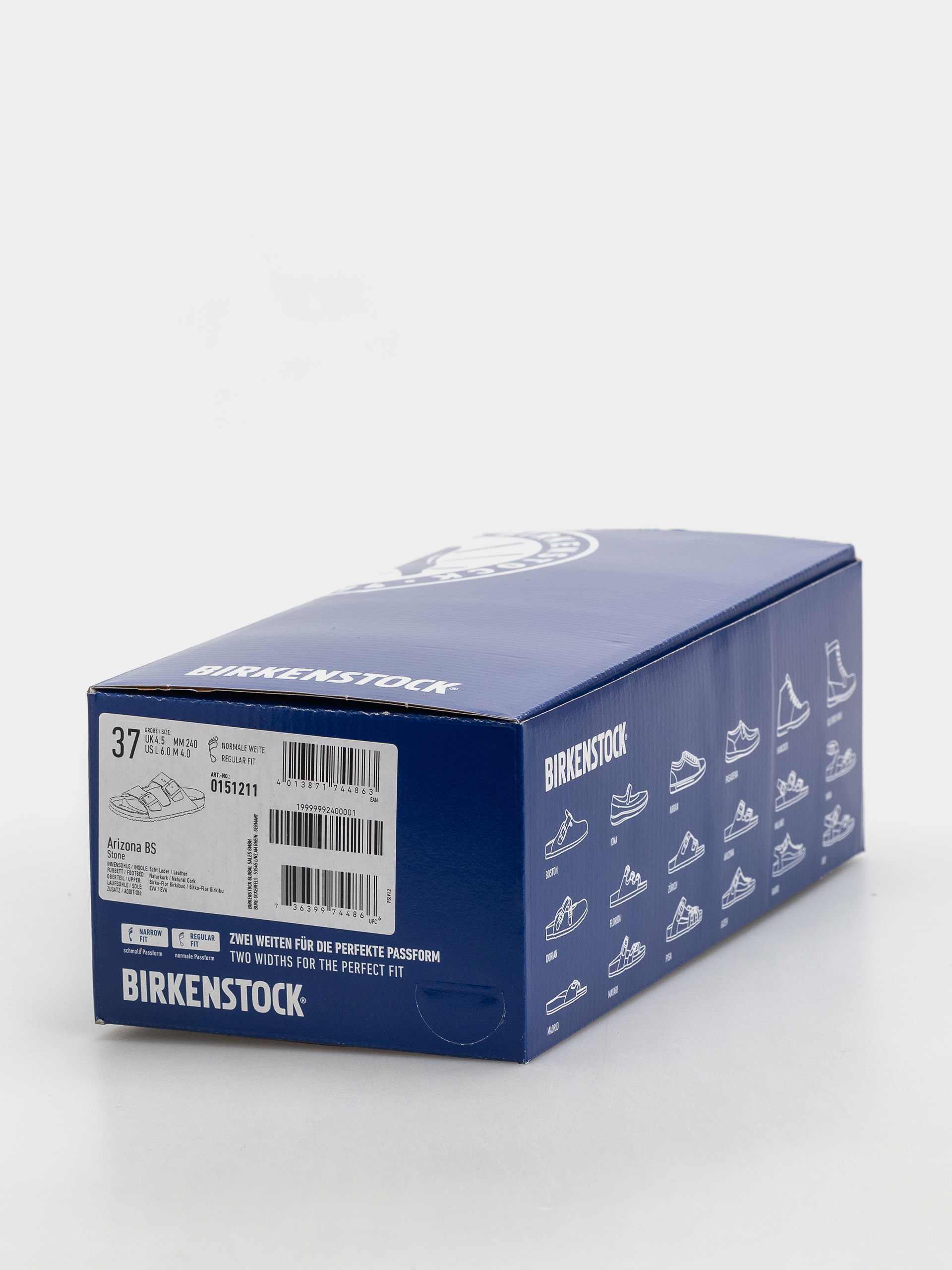 Plážovky Birkenstock Arizona Birkibuc Regular (stone)