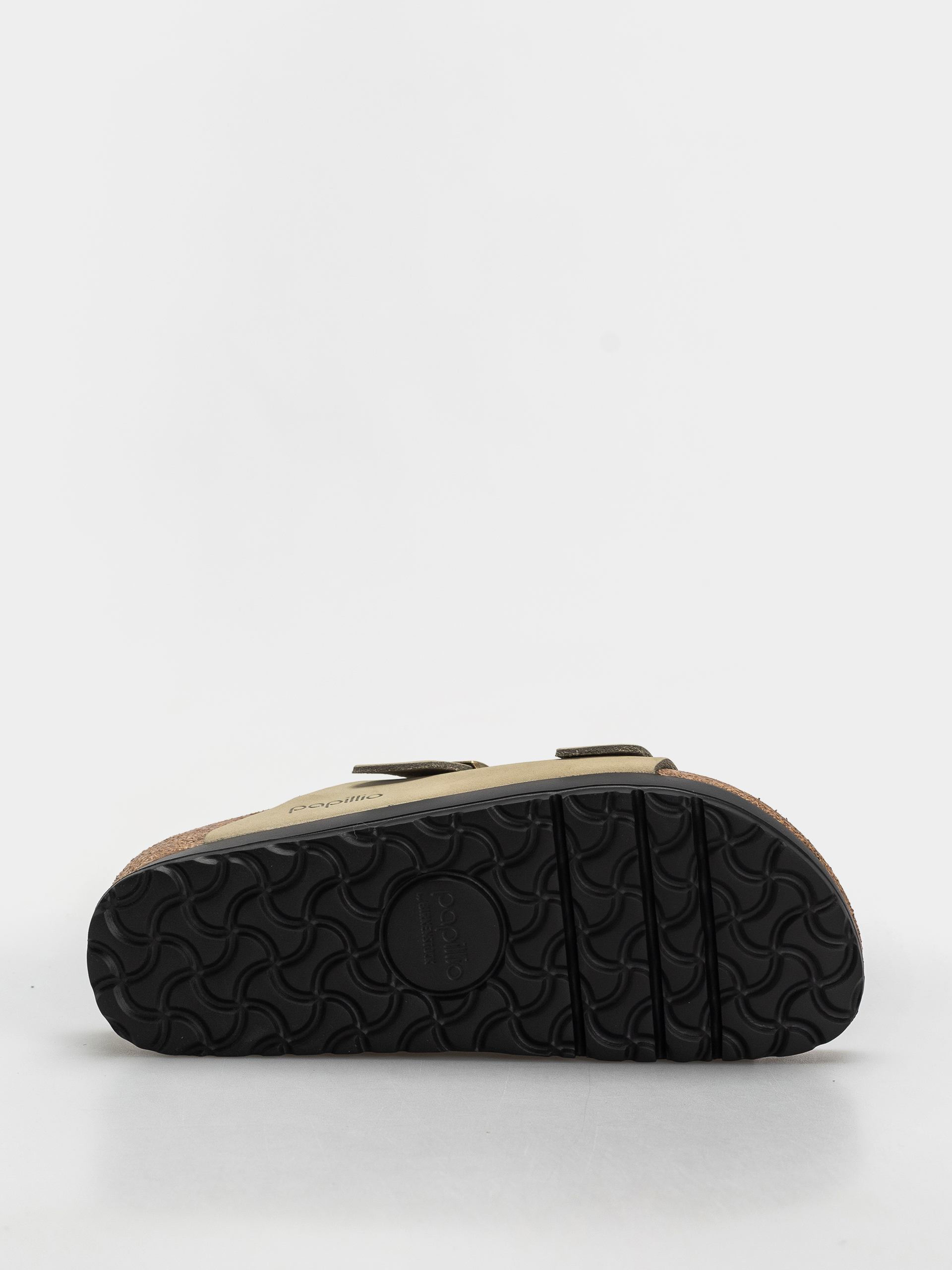 Plážovky Birkenstock Arizona Flex Platform Nubuck Leather Narrow Wmn (eucalyptus)