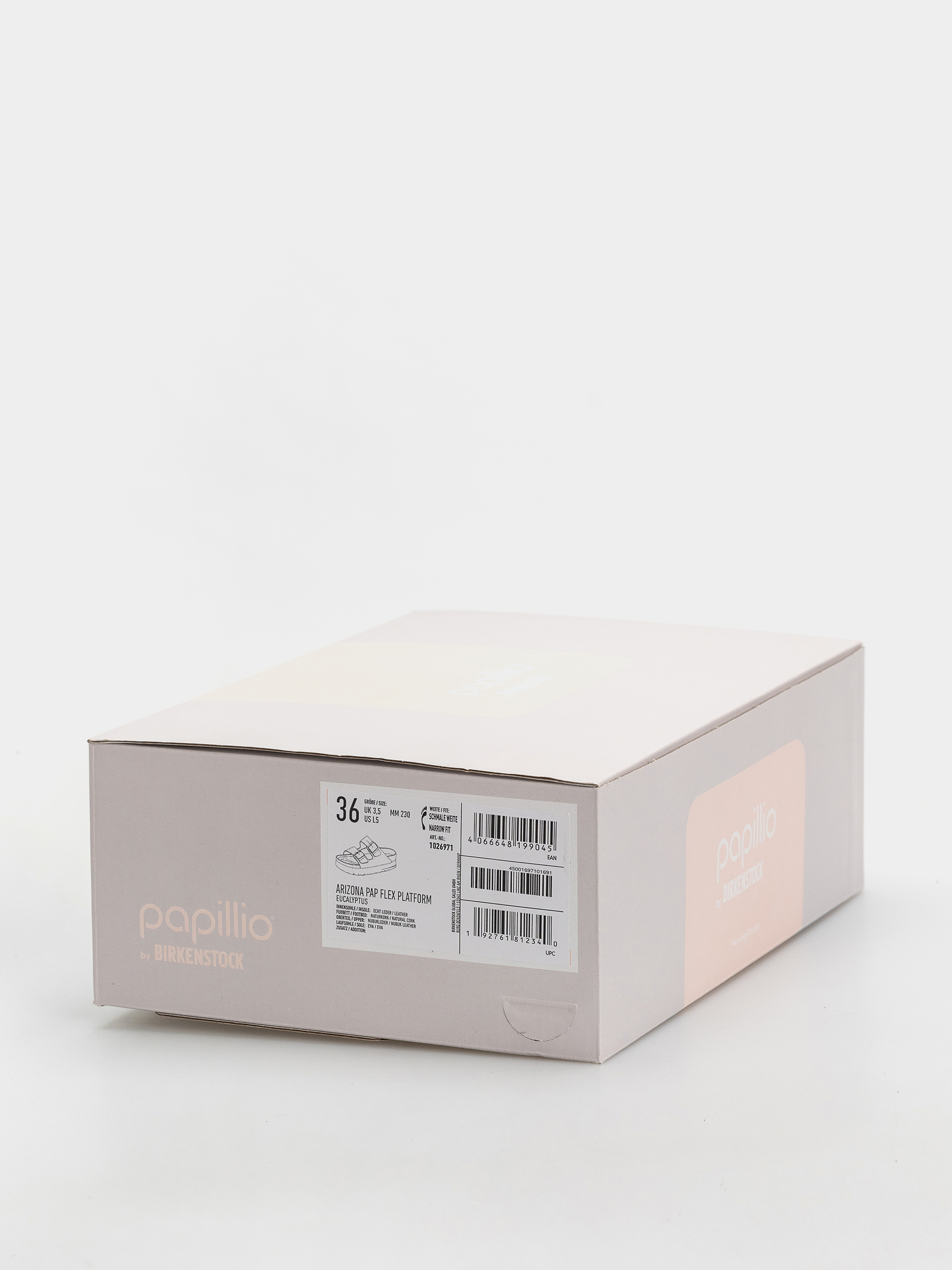 Plážovky Birkenstock Arizona Flex Platform Nubuck Leather Narrow Wmn (eucalyptus)