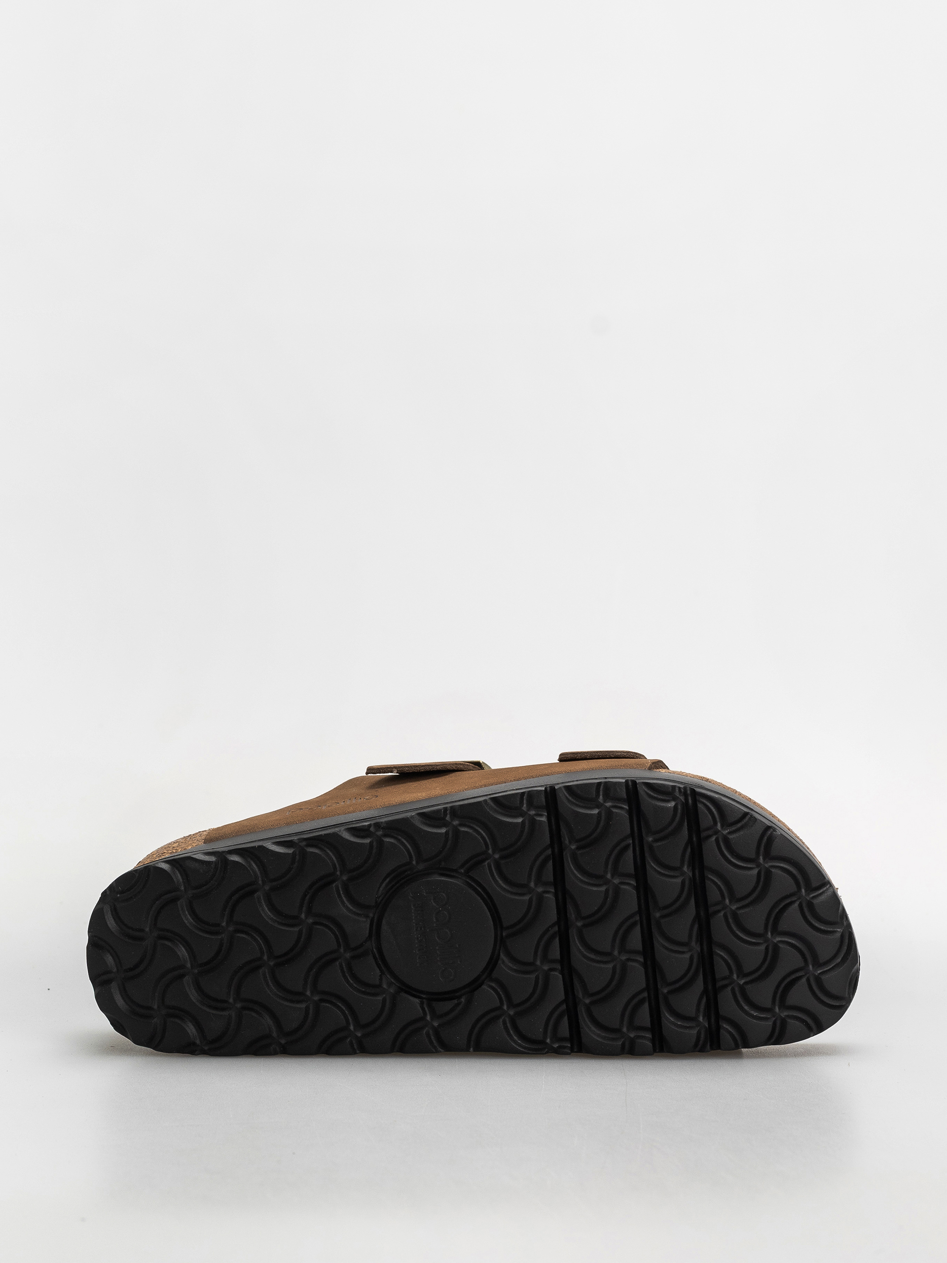 Plážovky Birkenstock Arizona Flex Platform Nubuck Leather Narrow Wmn (dark tea)