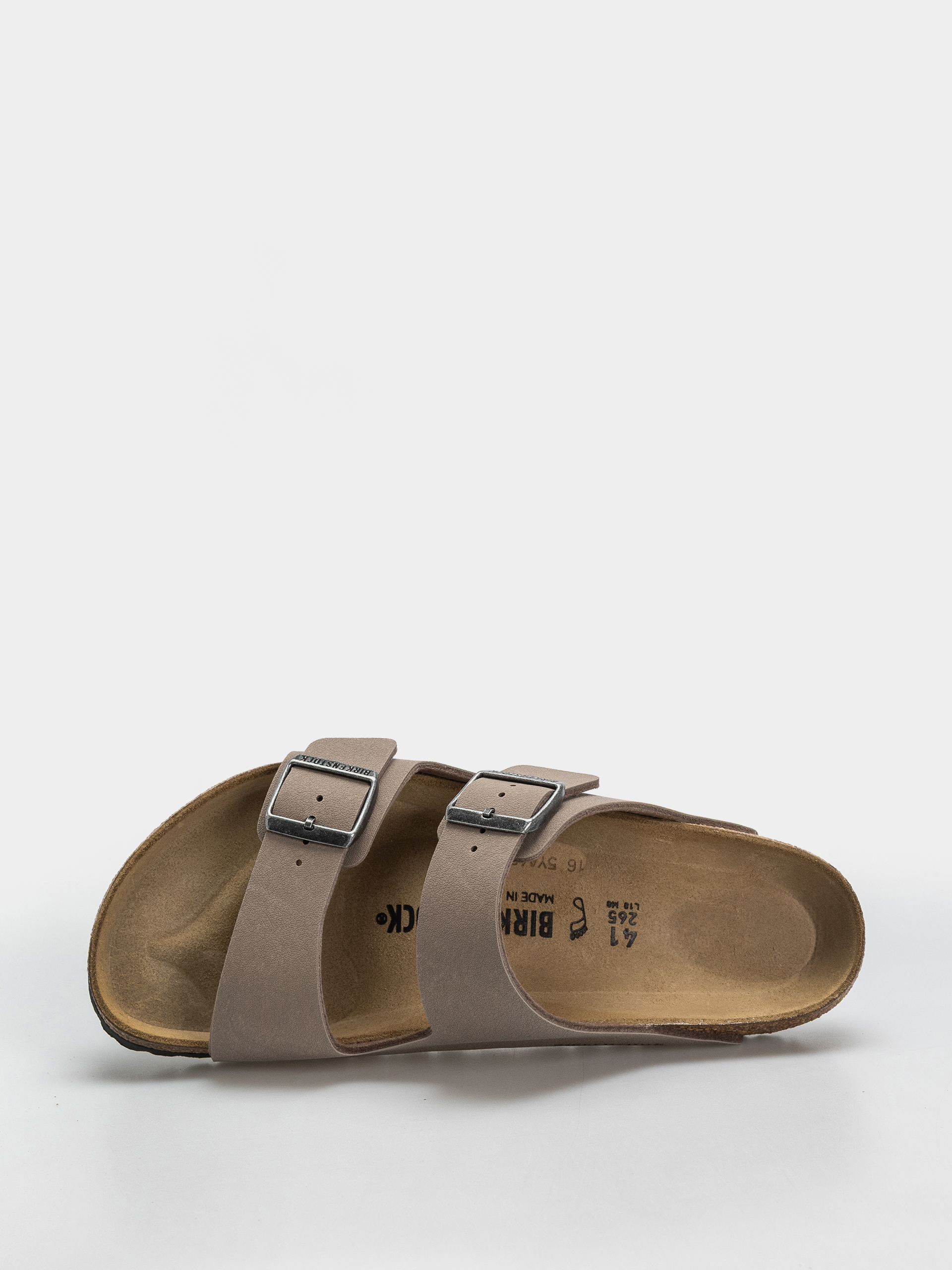 Plážovky Birkenstock Arizona Birkibuc Regular (gray taupe)