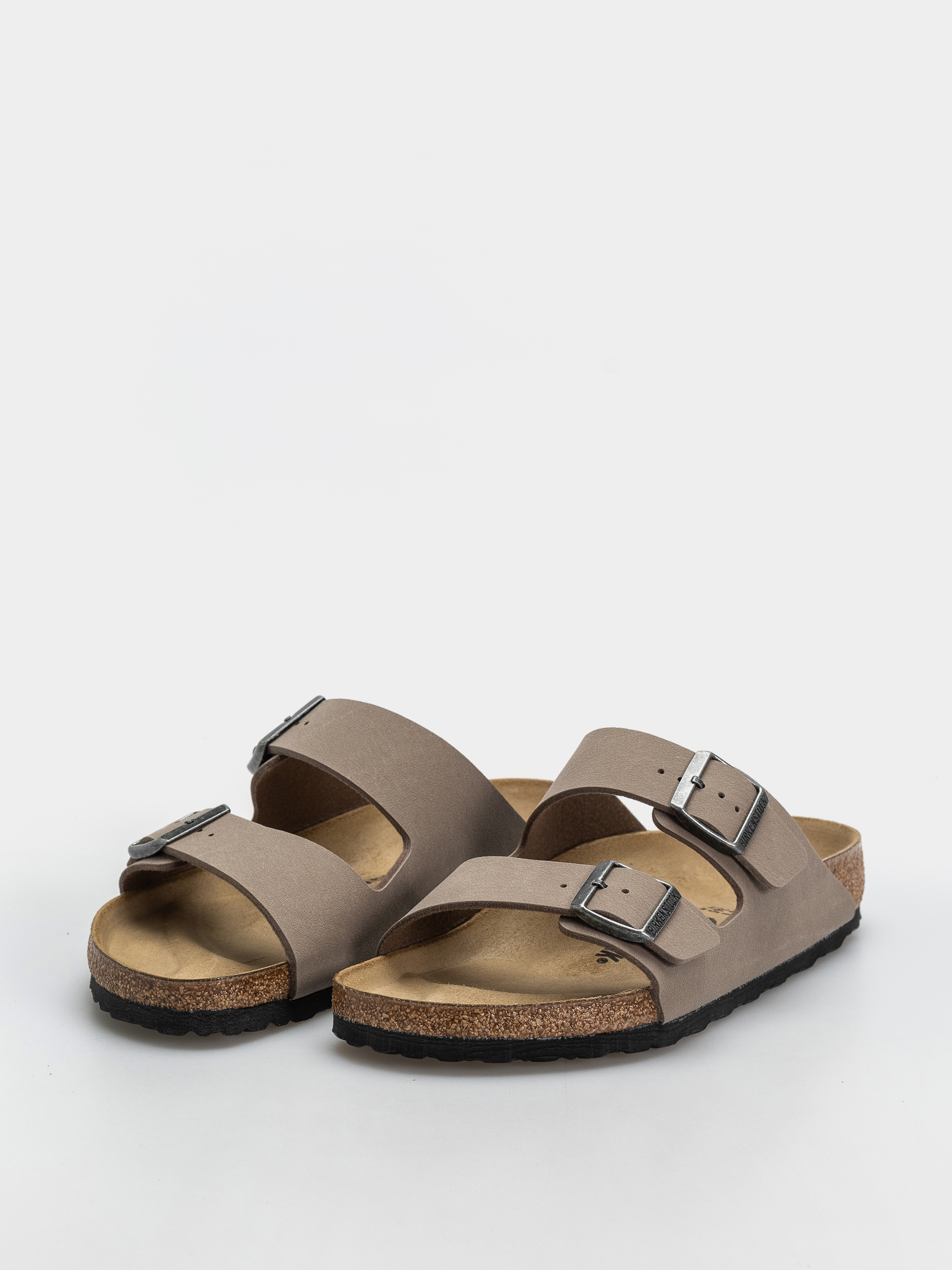 Plážovky Birkenstock Arizona Birkibuc Regular (gray taupe)
