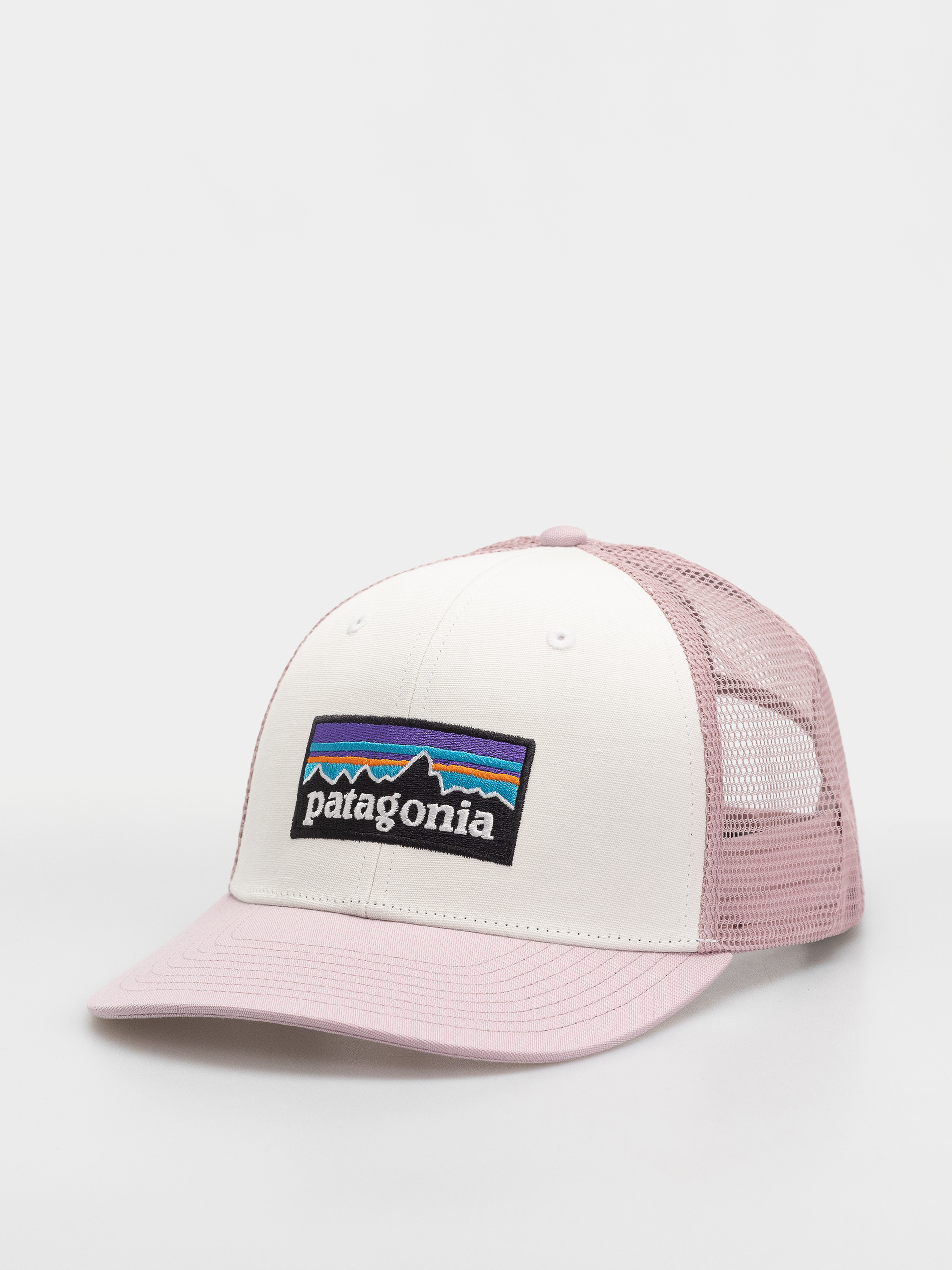 Kšiltovka  Patagonia P 6 Logo Trucker (white w/quiet violet)