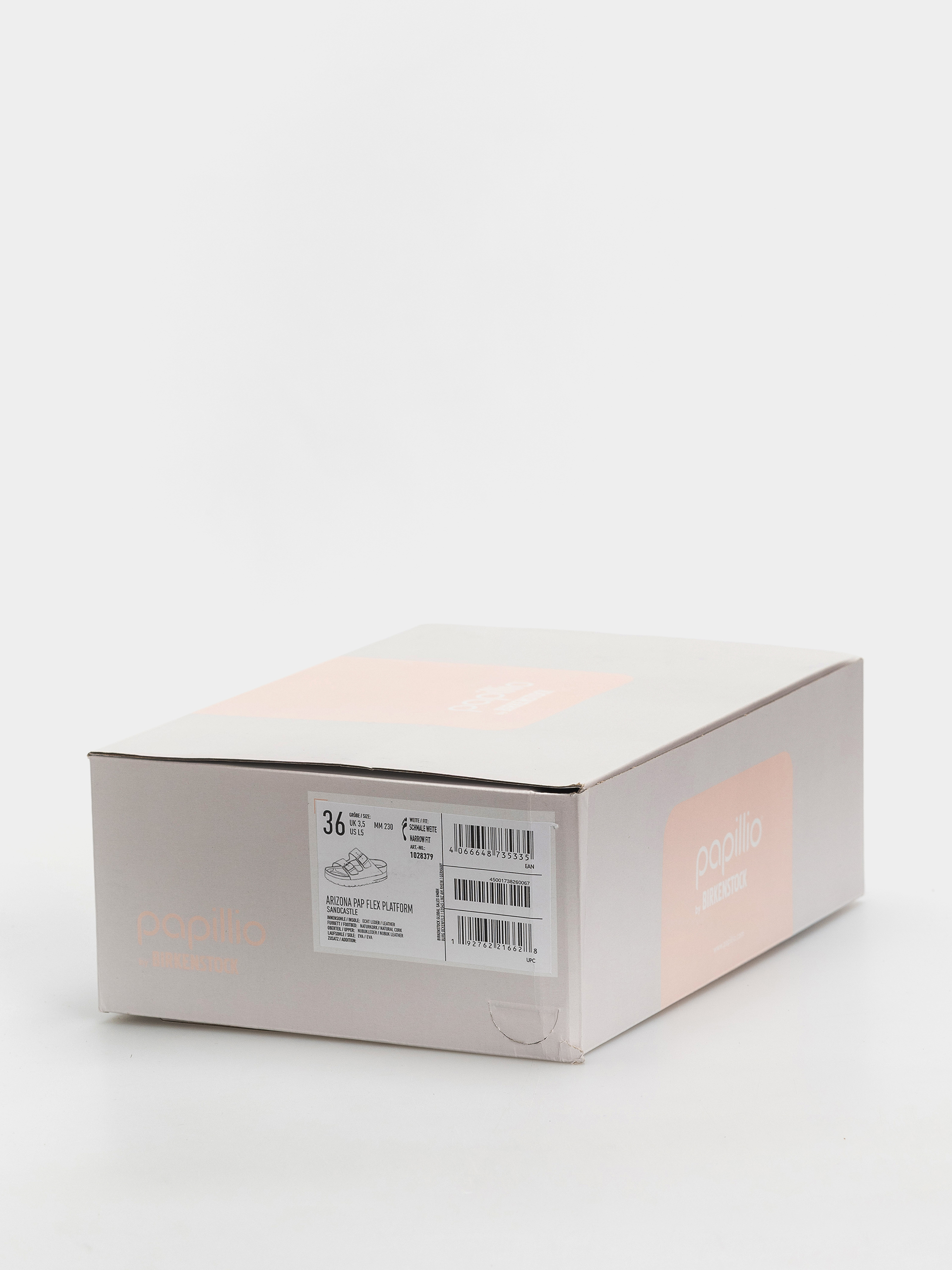 Plážovky Birkenstock Arizona Flex Platform Nubuck Leather Narrow Wmn (sandcastle)