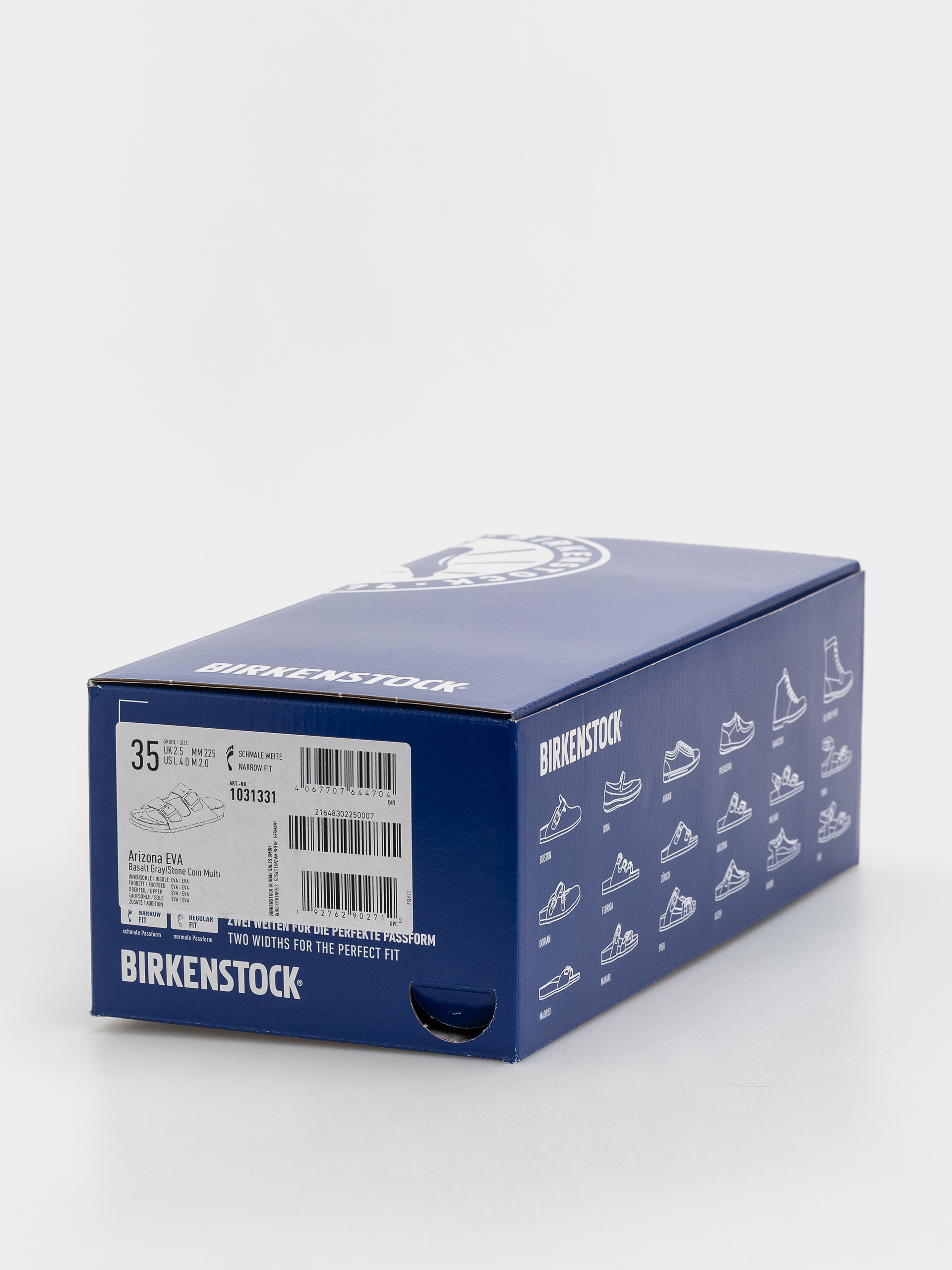 Plážovky Birkenstock Arizona Essentials EVA Narrow (basalt gray/stone coin multi)