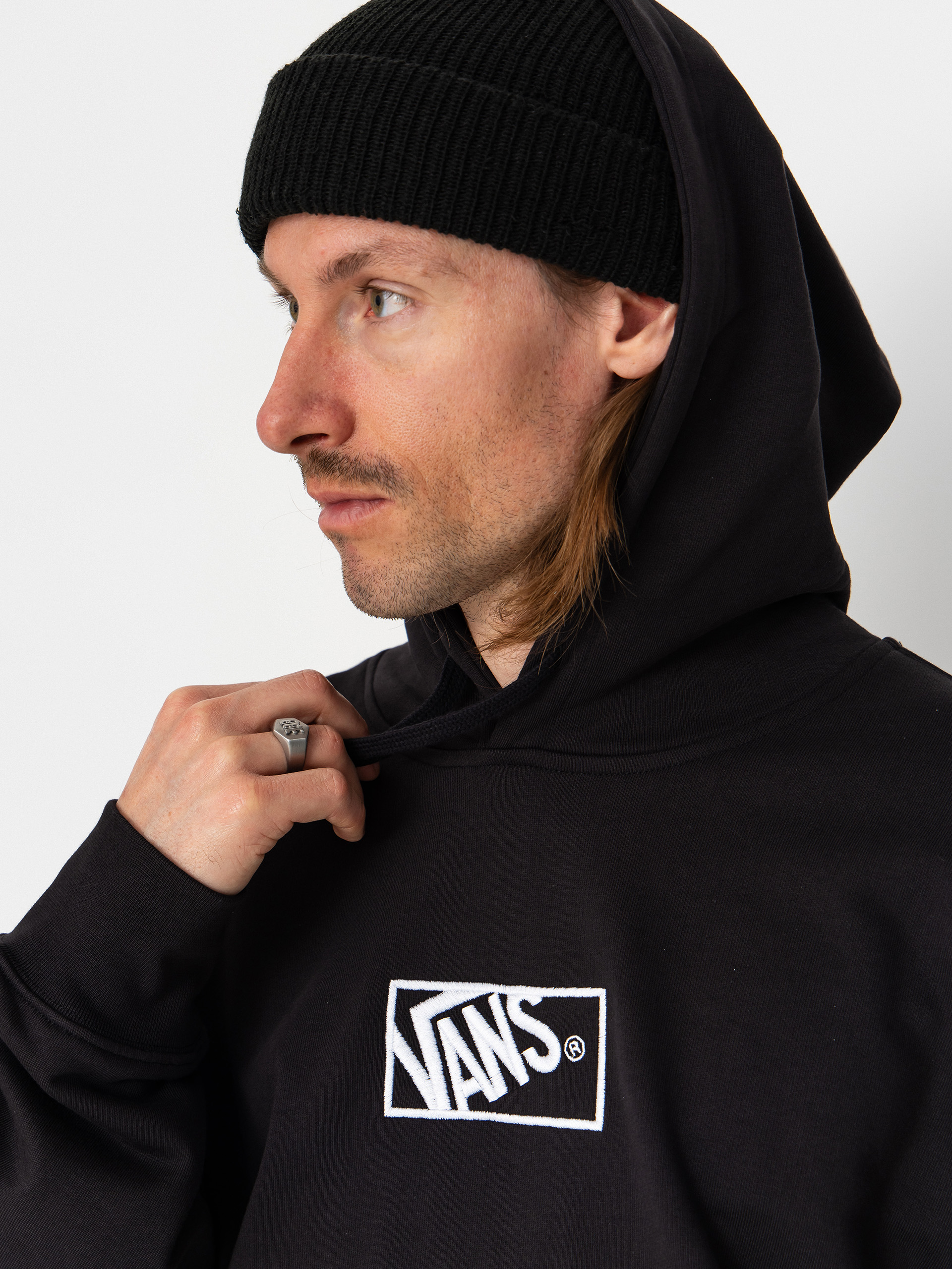 Mikina s kapucí Vans Blocked Box HD (black)