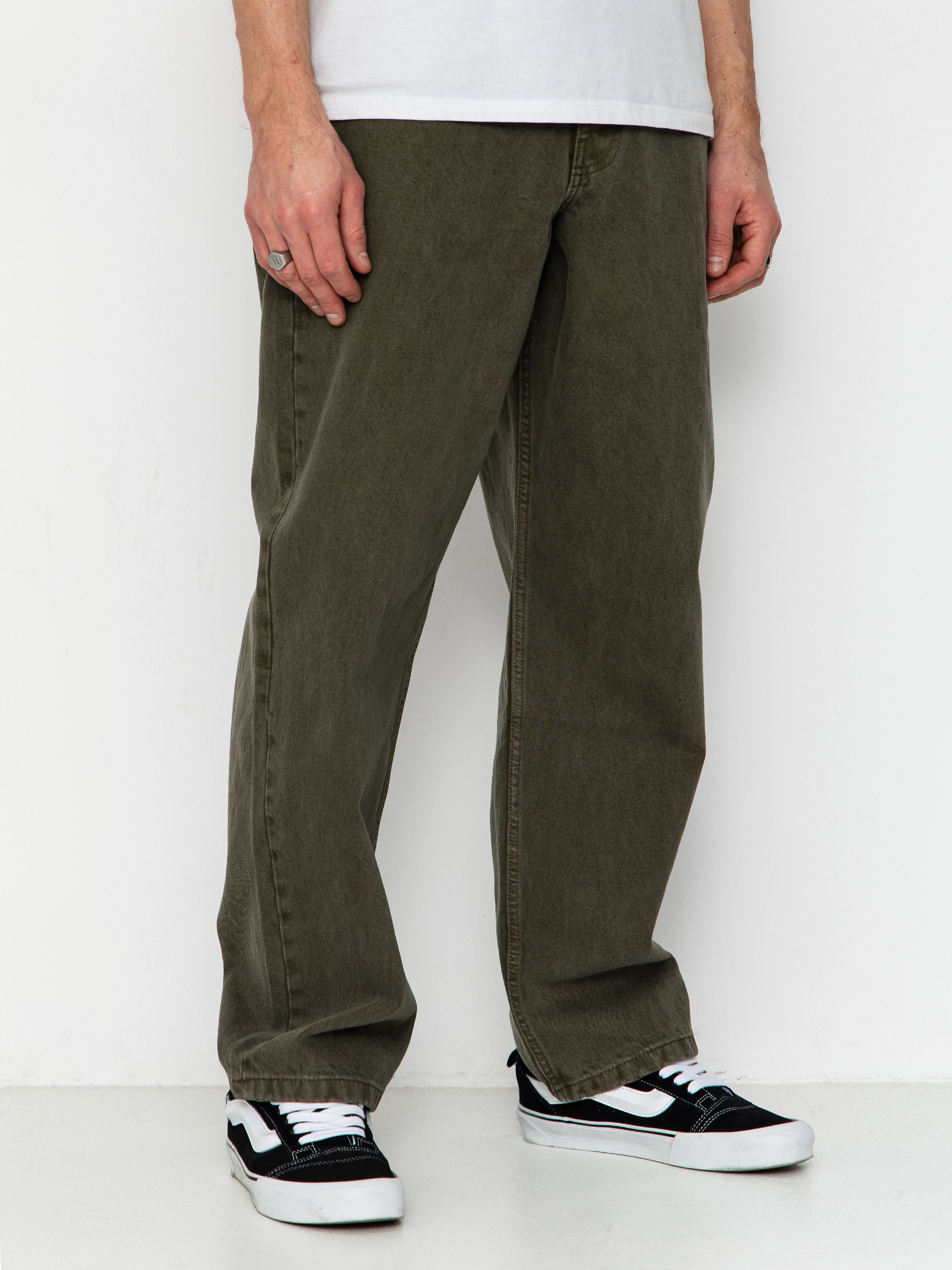 Kalhoty Vans Check 5 Loose Denim (mossy olive)