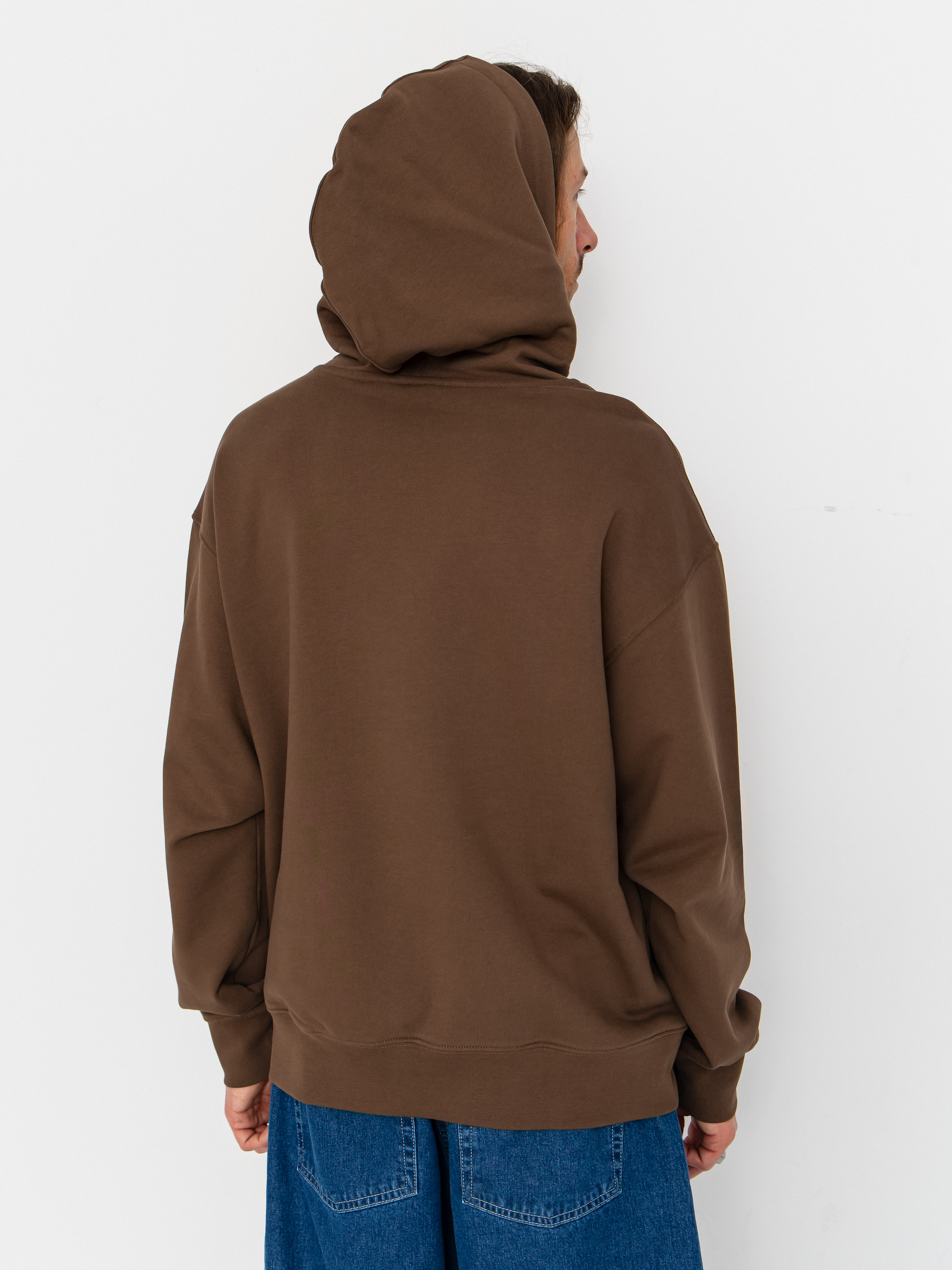 Mikina s kapucí Vans Stone Swirl Loose HD (vintage cocoa)