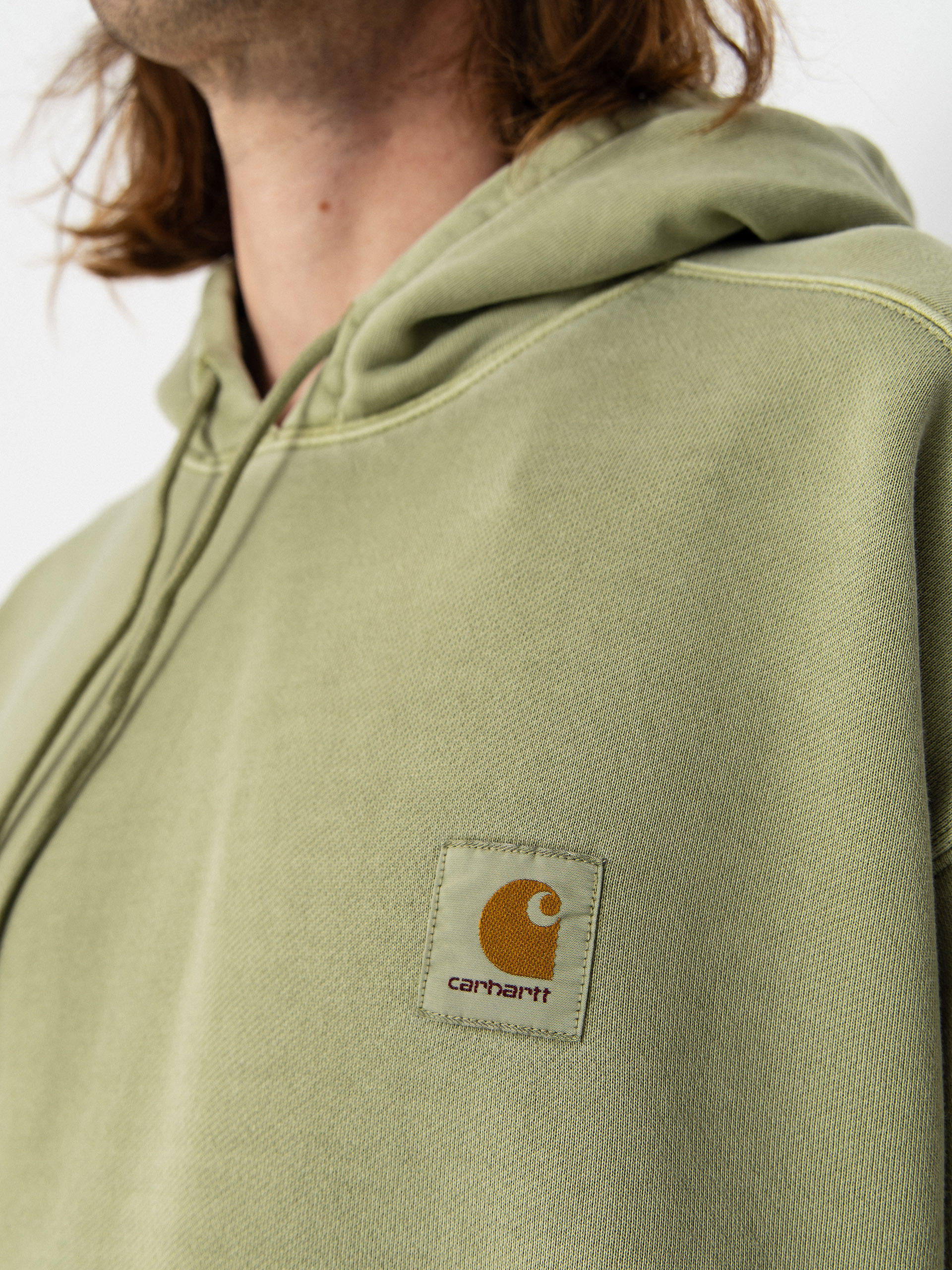 Mikina s kapucí Carhartt WIP Nelson HD (gentle green)