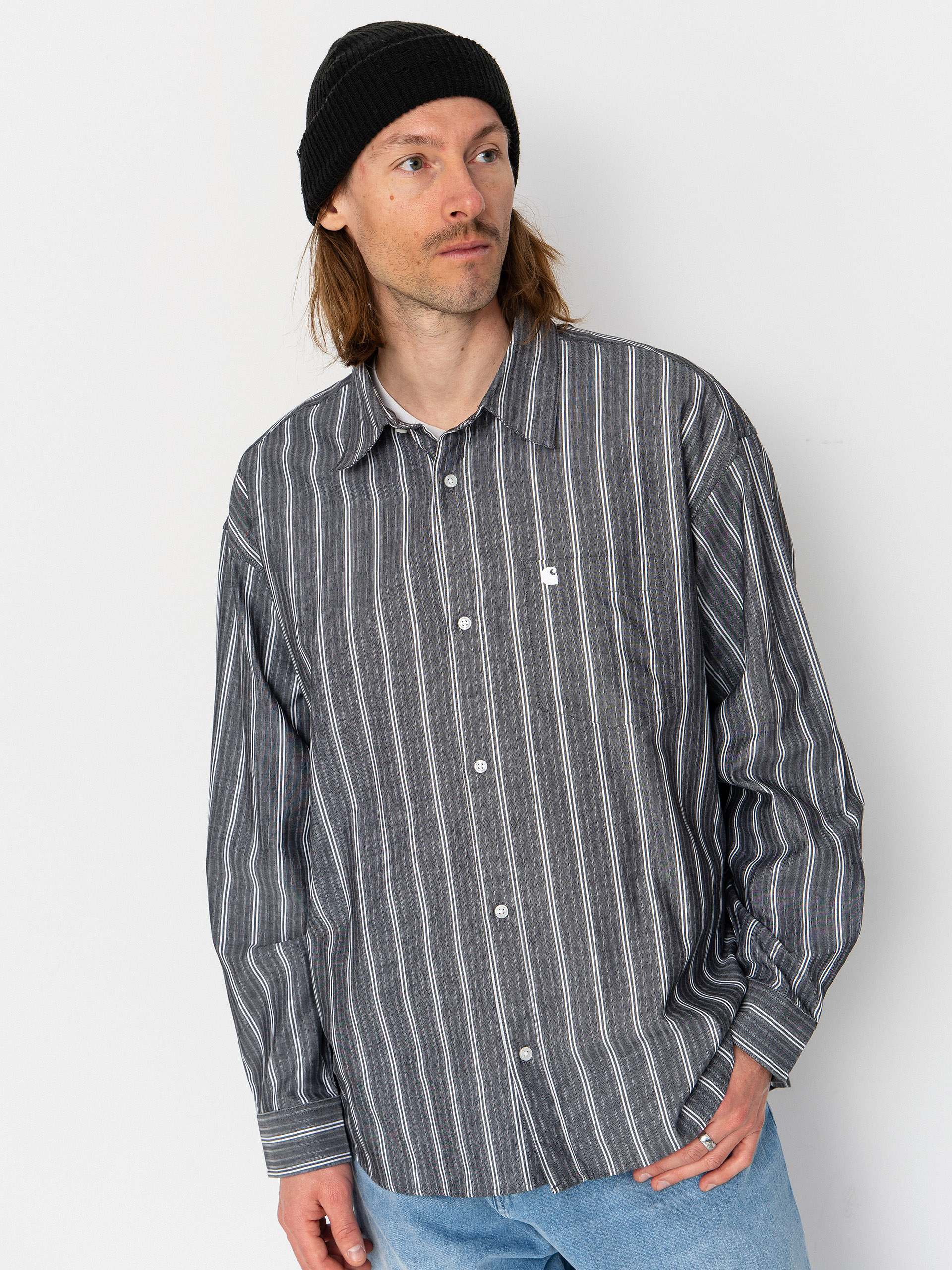 Košile Carhartt WIP Beale (beale stripe/black/white)