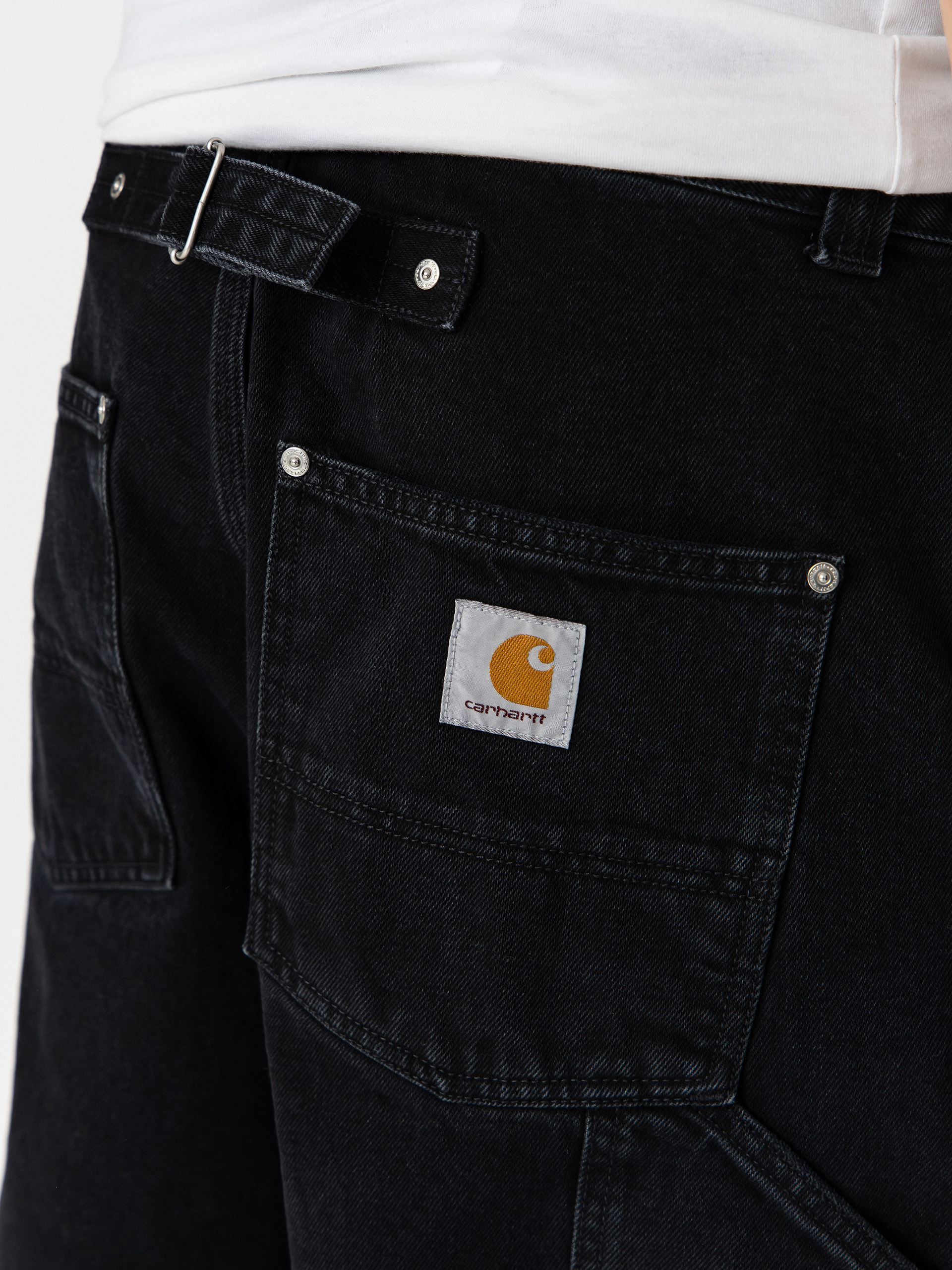 Kalhoty Carhartt WIP Belmont (black stone washed)