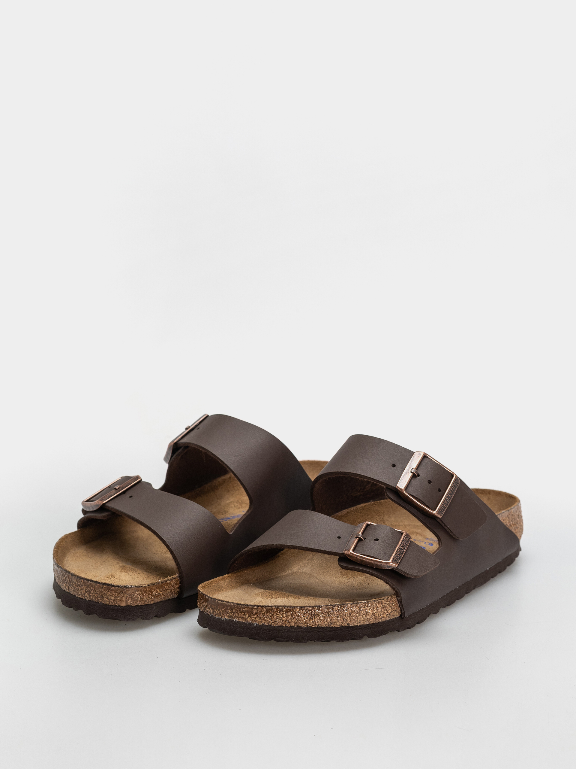 Plážovky Birkenstock Arizona Soft Footbed Birko Flor Regular (dark brown)
