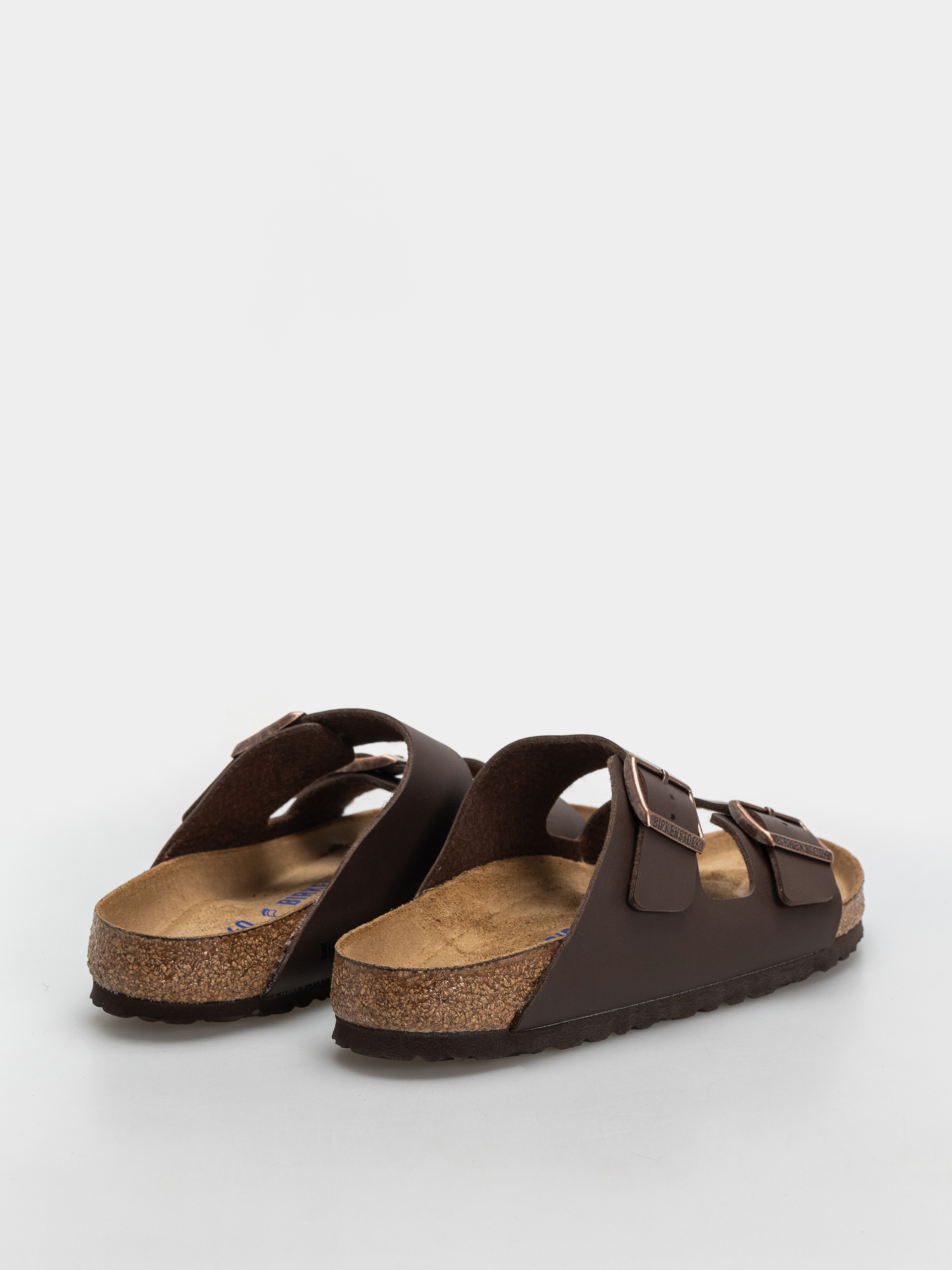 Plážovky Birkenstock Arizona Soft Footbed Birko Flor Regular (dark brown)