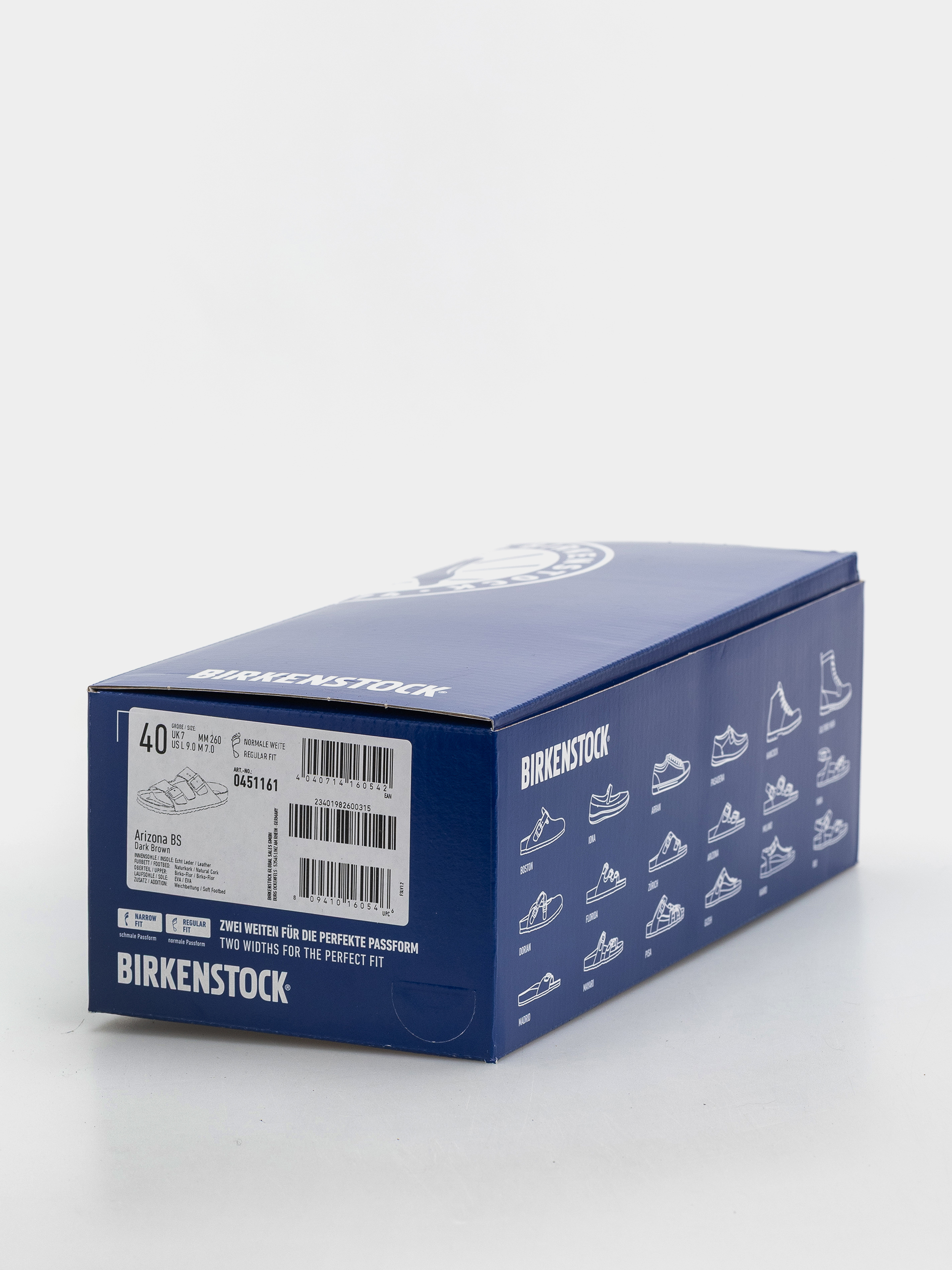 Plážovky Birkenstock Arizona Soft Footbed Birko Flor Regular (dark brown)