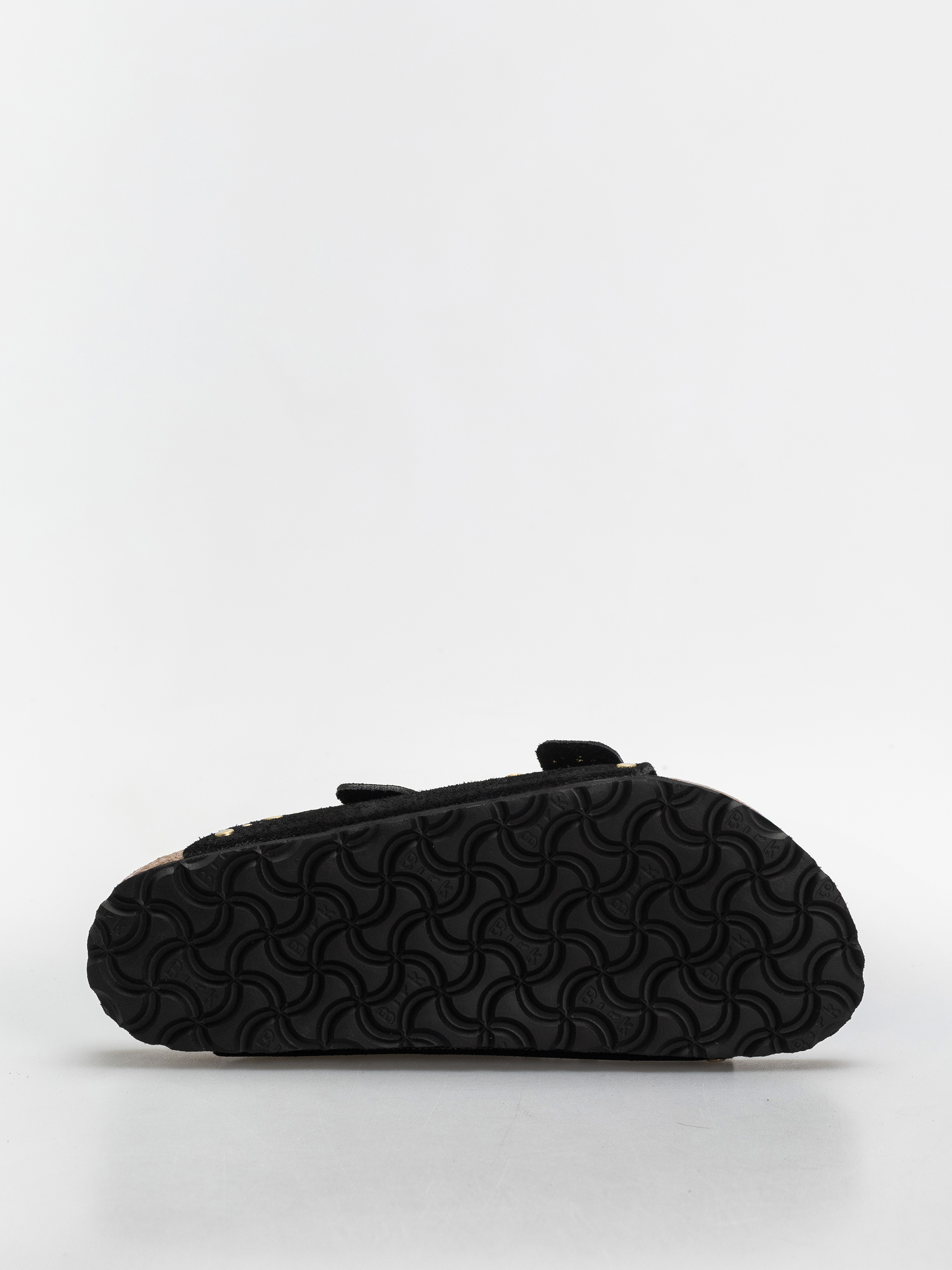 Plážovky Birkenstock Arizona Rivets Suede Leather Narrow Wmn (black)