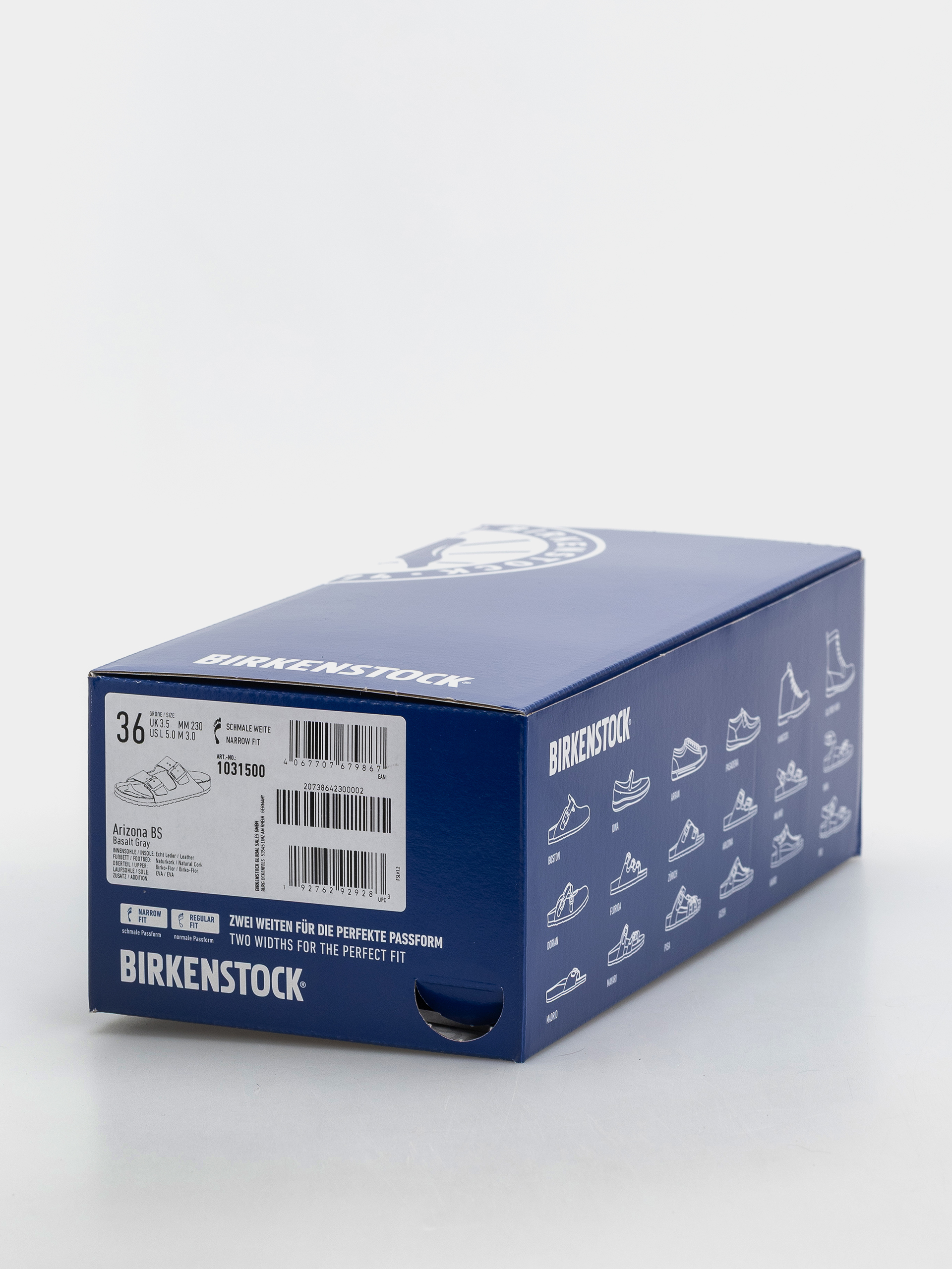 Plážovky Birkenstock Arizona Birko Flor Narrow (basalt gray)