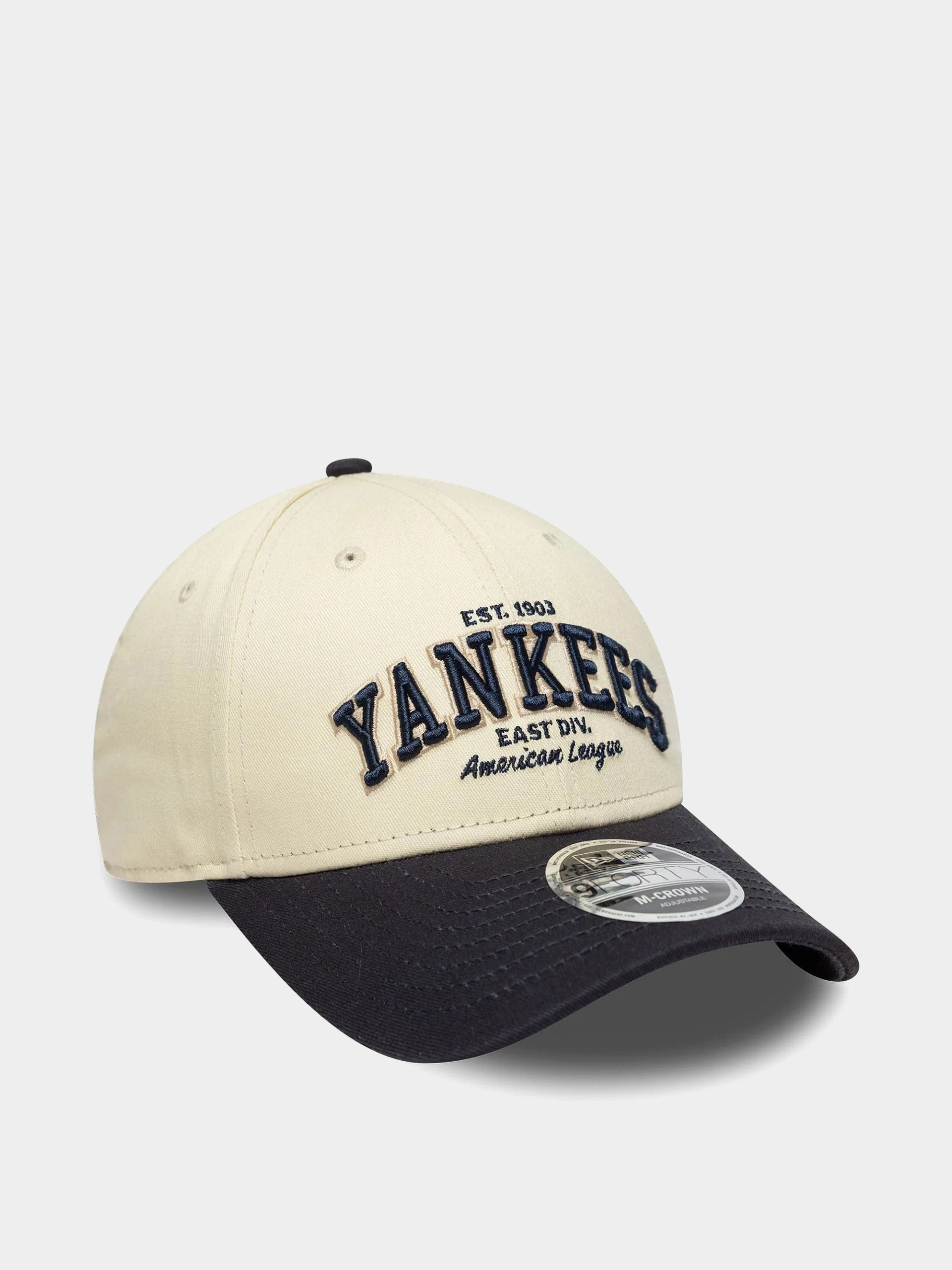 Kšiltovka  New Era Wordmark 9Forty Mc New York Yankees (light cream/navy)