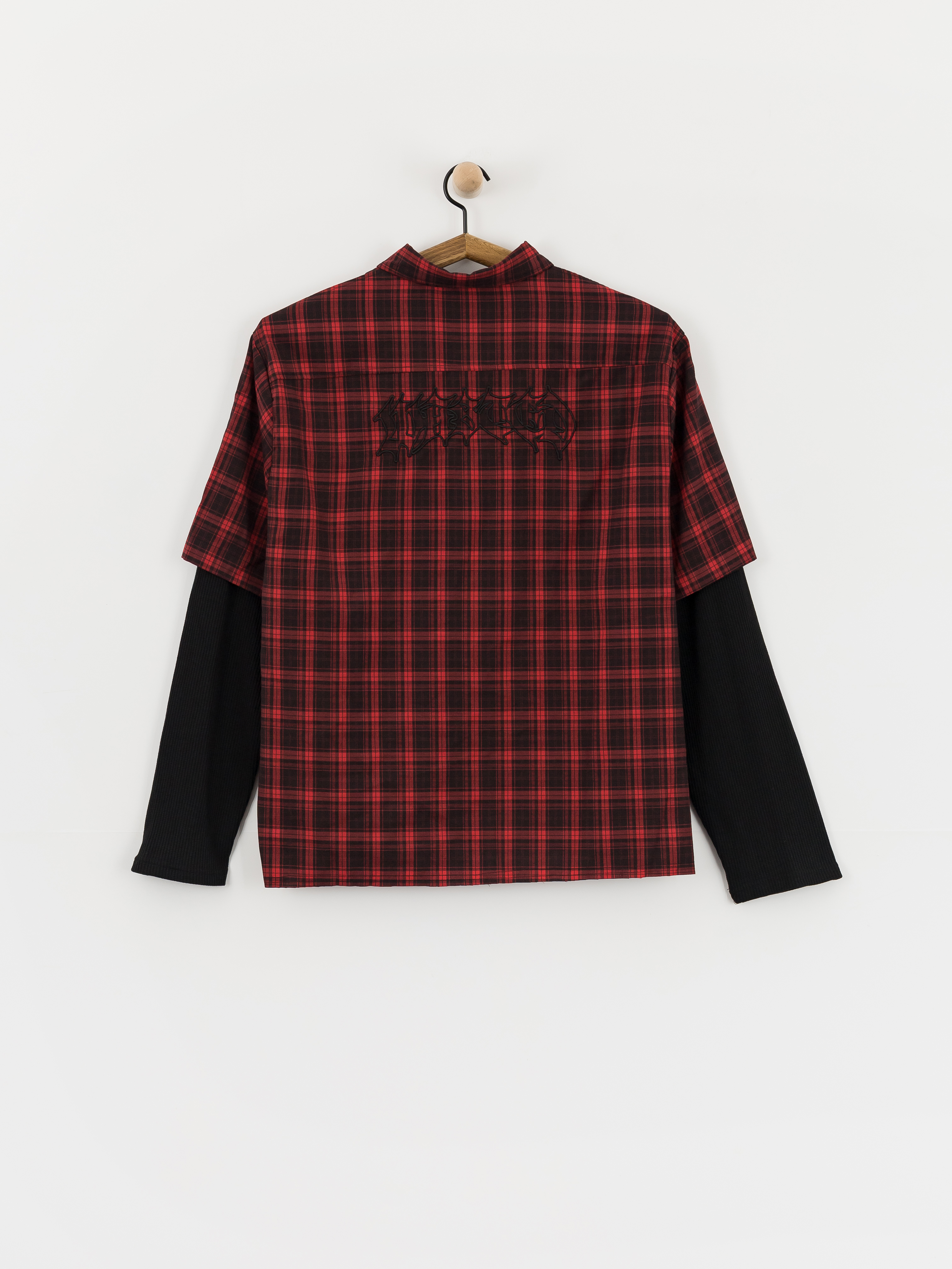Košile Wasted Paris Tartan Age Shirt (fire red/black)