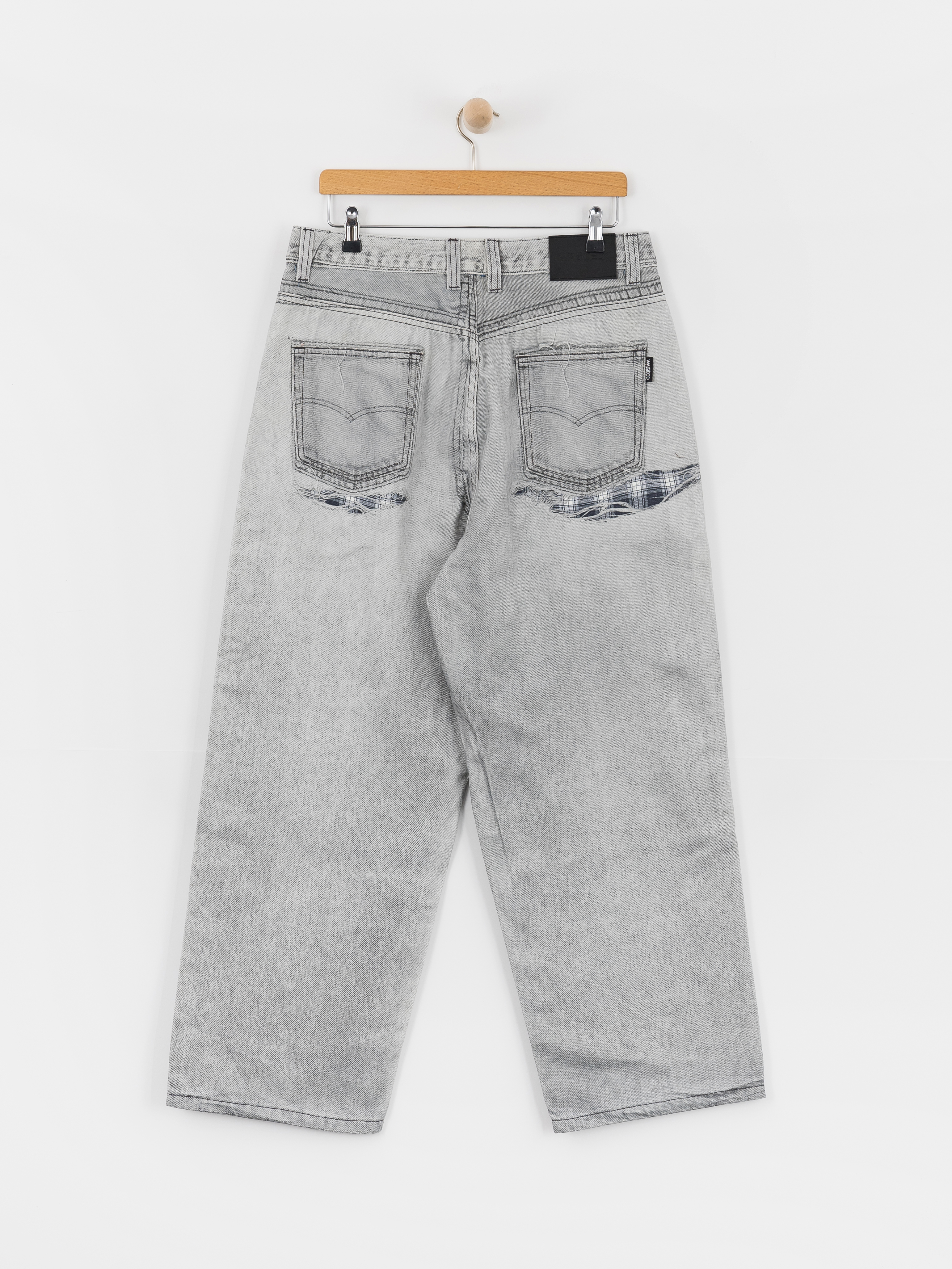 Kalhoty Wasted Paris Trompe L'Oeil Grant (faded grey)