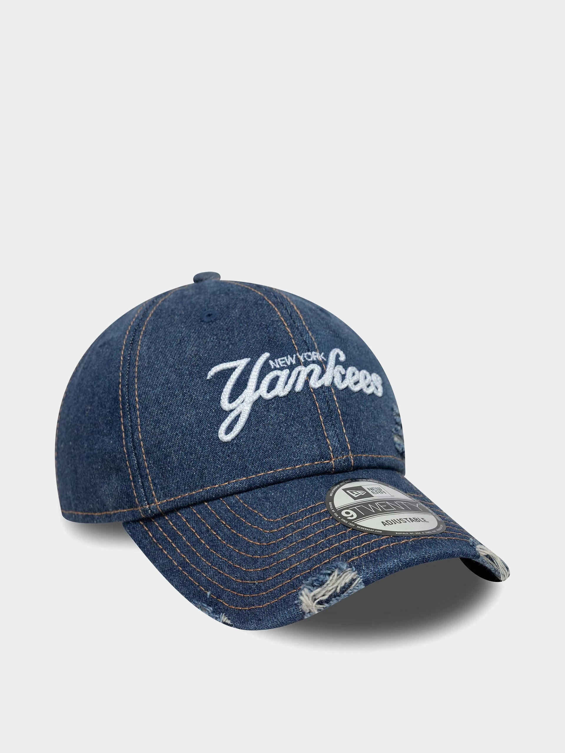 Kšiltovka  New Era Denim Distress 9Twenty New York Yankees (navy)