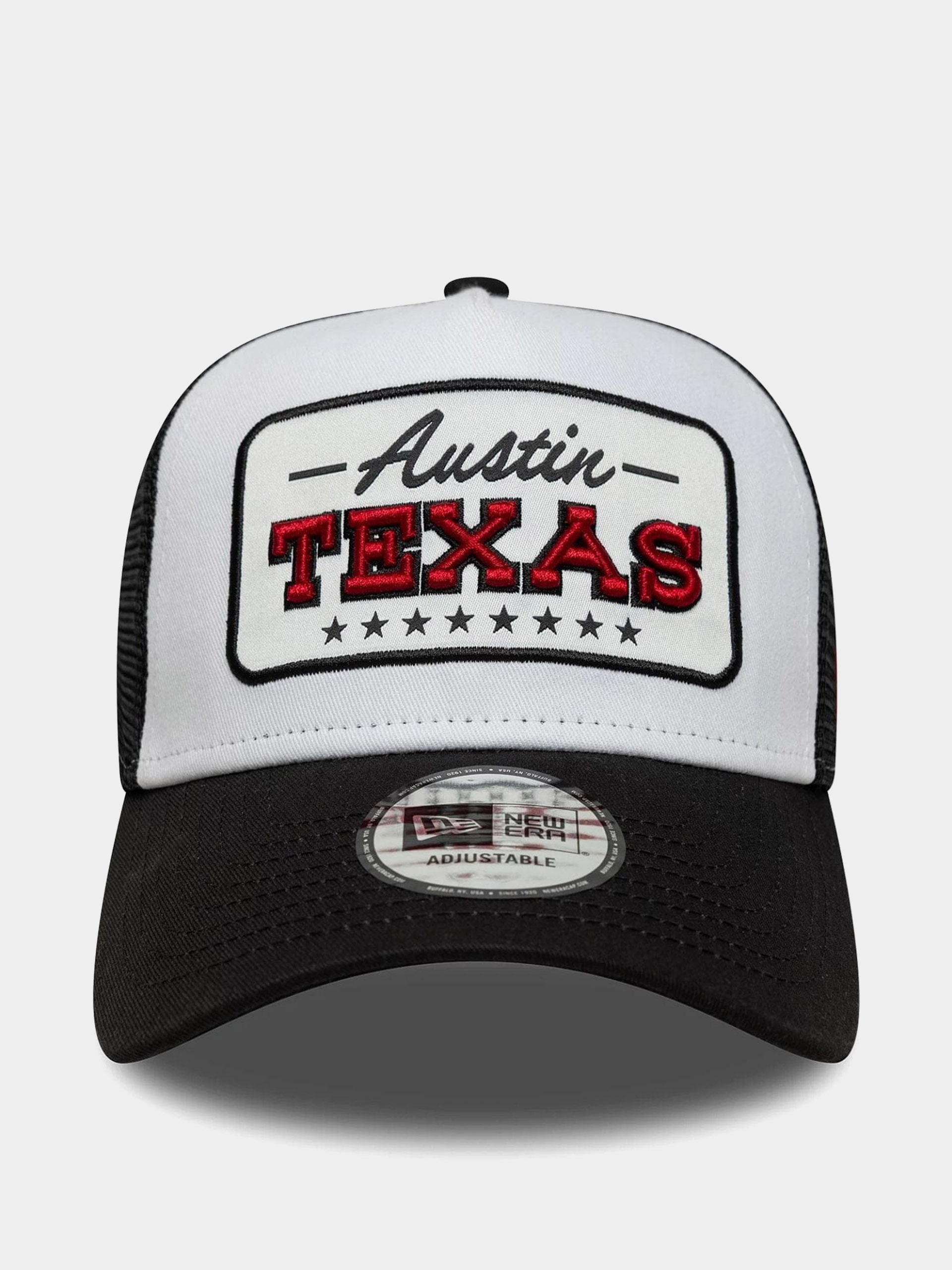 Kšiltovka  New Era Location Patch Trucker (black/white)