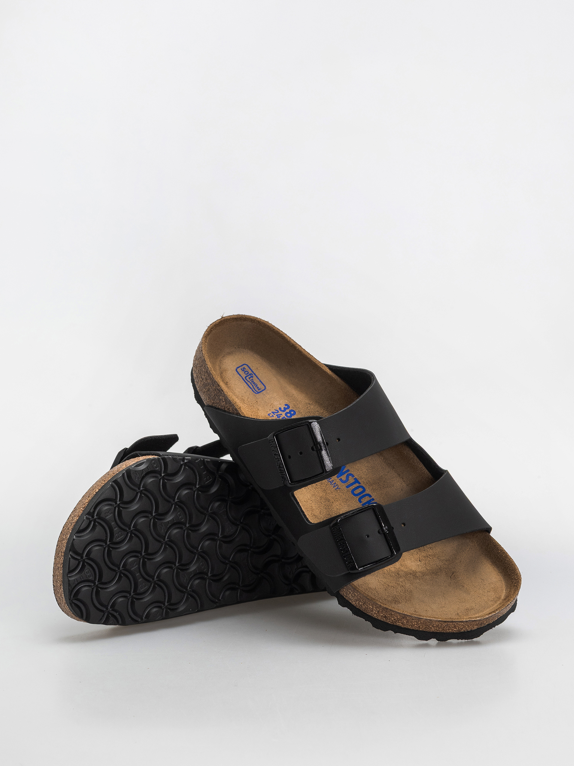 Plážovky Birkenstock Arizona Soft Footbed Birko Flor Regular (black)