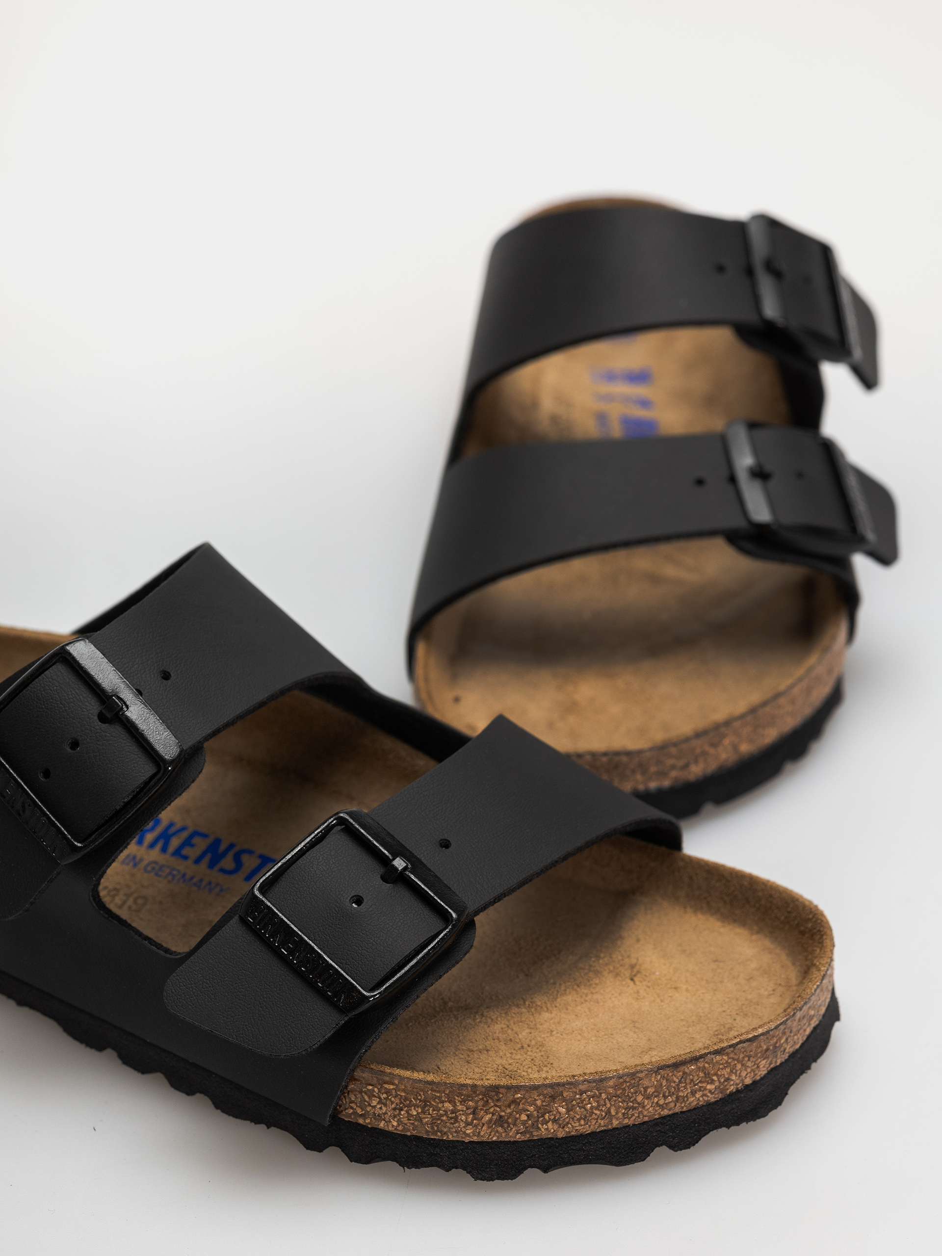 Plážovky Birkenstock Arizona Soft Footbed Birko Flor Regular (black)